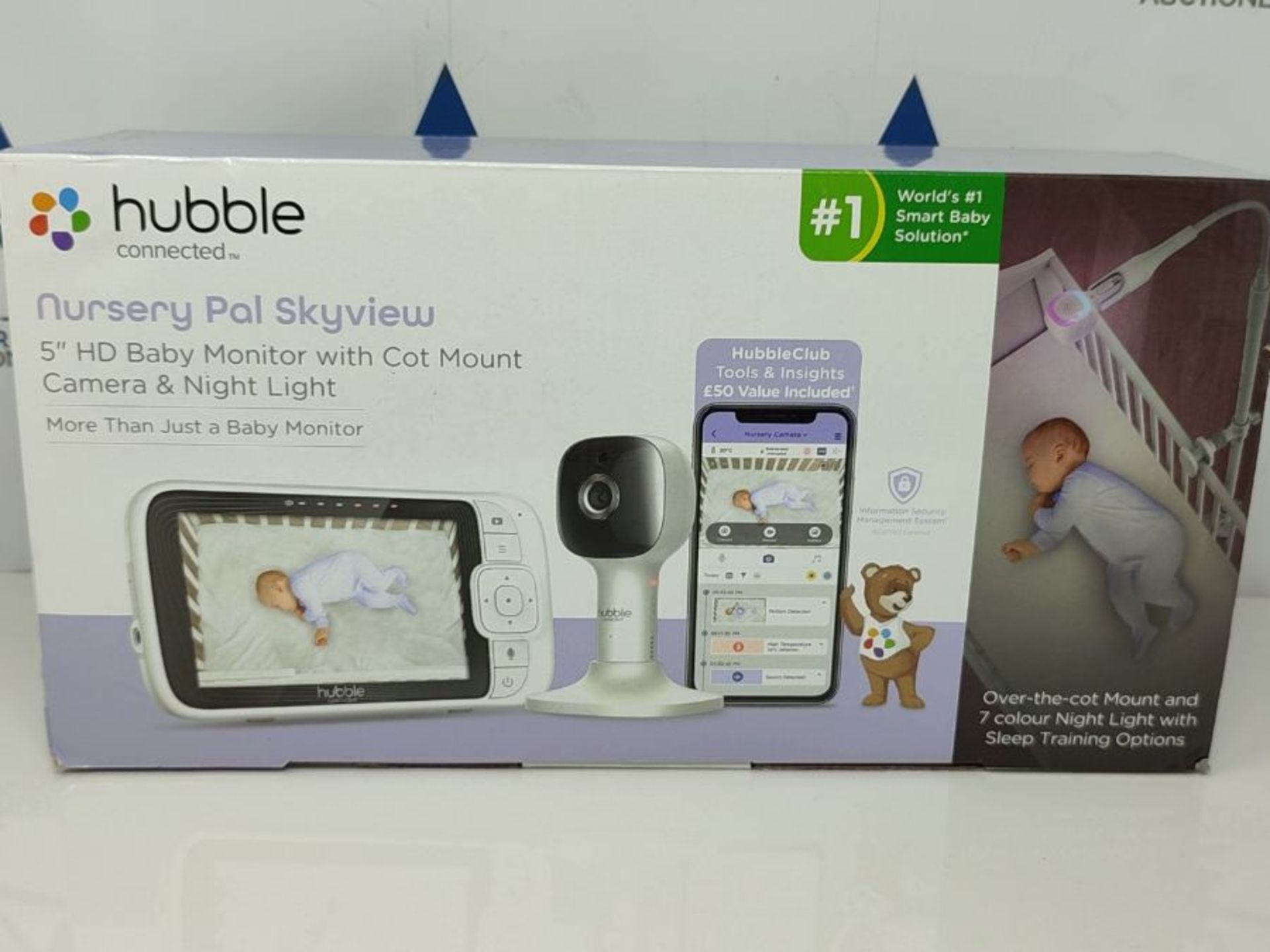 RRP £193.00 Hubble Connected Nursery Pal Skyview Smart Video Baby Monitor Wifi Camera with 5" Inch - Image 2 of 3