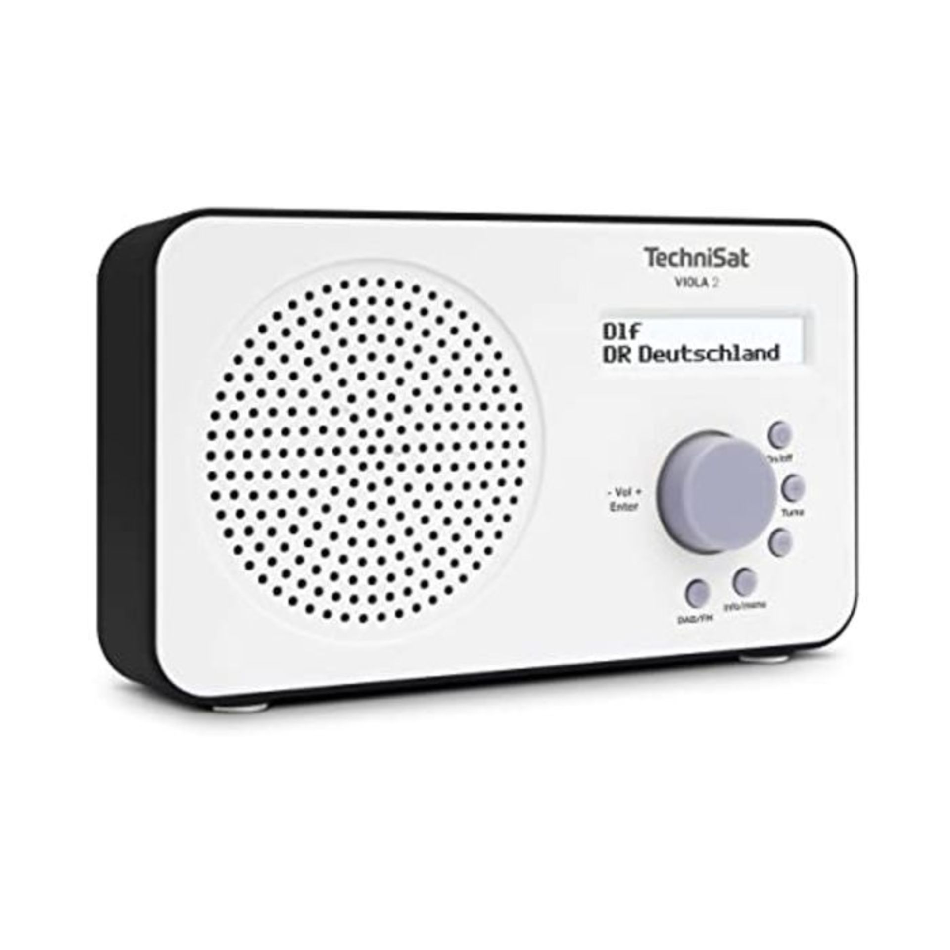 Technisat Viola 2 Digital Radio (Small, Portable Charger) with Speakers, FM, DAB +, Zw