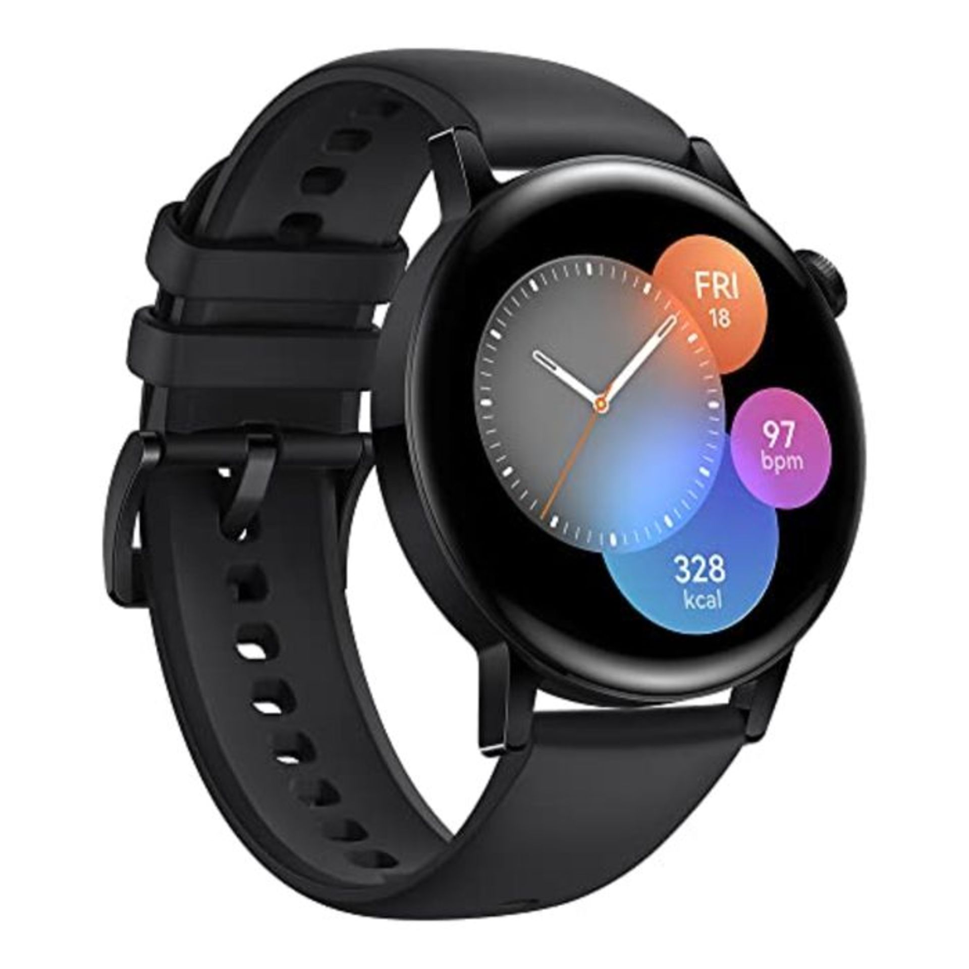 RRP £209.00 [INCOMPLETE] [CRACKED] HUAWEI 55027152 WATCH GT 3 42 mm Smartwatch, 2 Weeks' Battery L