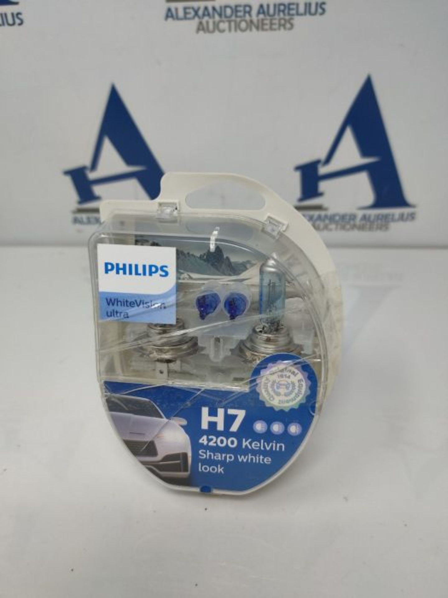 Philips WhiteVision ultra H7 car headlight bulb, 4.200K, set of 2 - Image 2 of 3