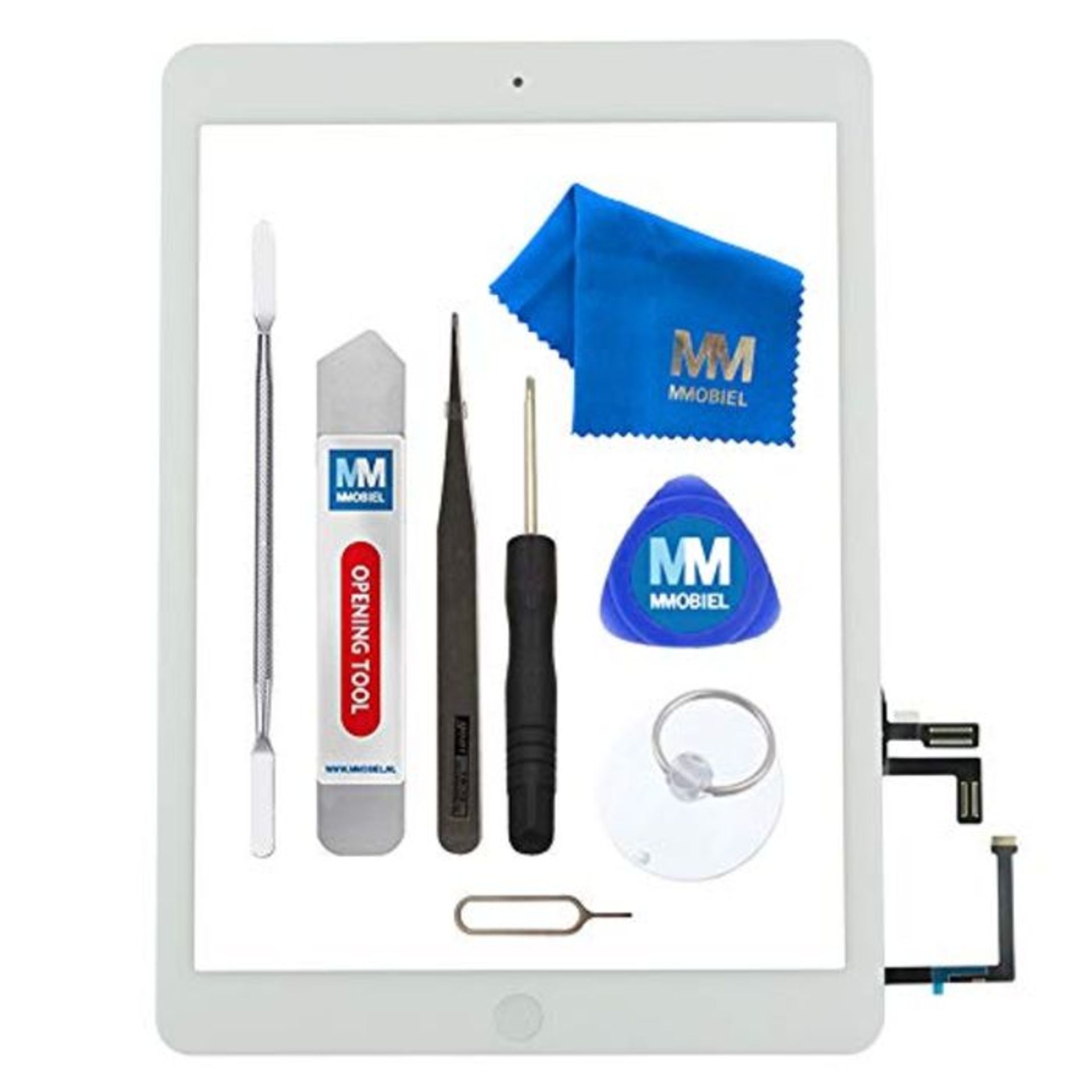 MMOBIEL Digitizer Compatible with iPad Air (White) 9.7 Inch 2013 Touchscreen Front Dis