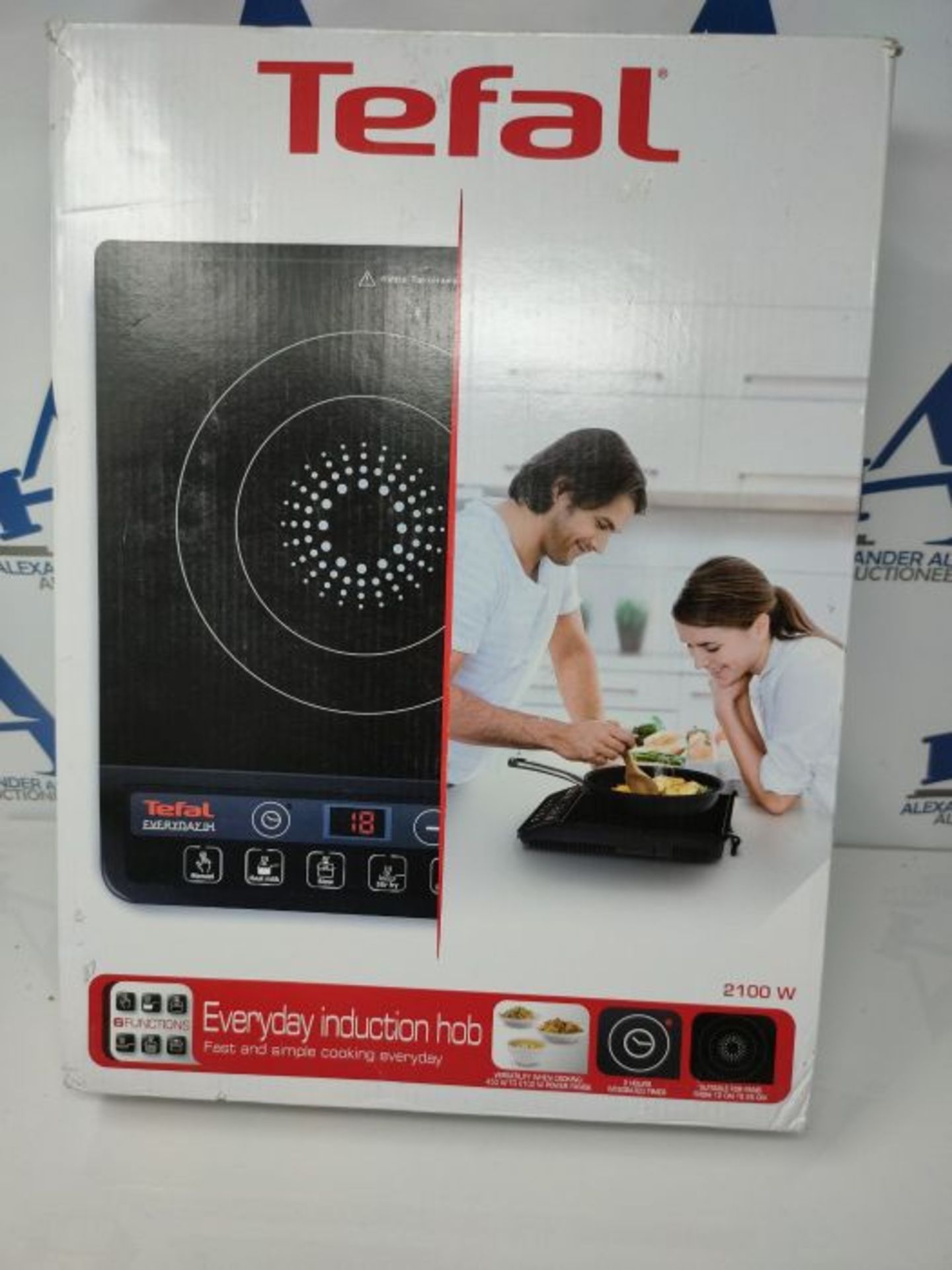 RRP £71.00 Tefal Everyday Induction Portable Hob, integrated timer, 6 pre-set functions, 9 power - Image 2 of 3