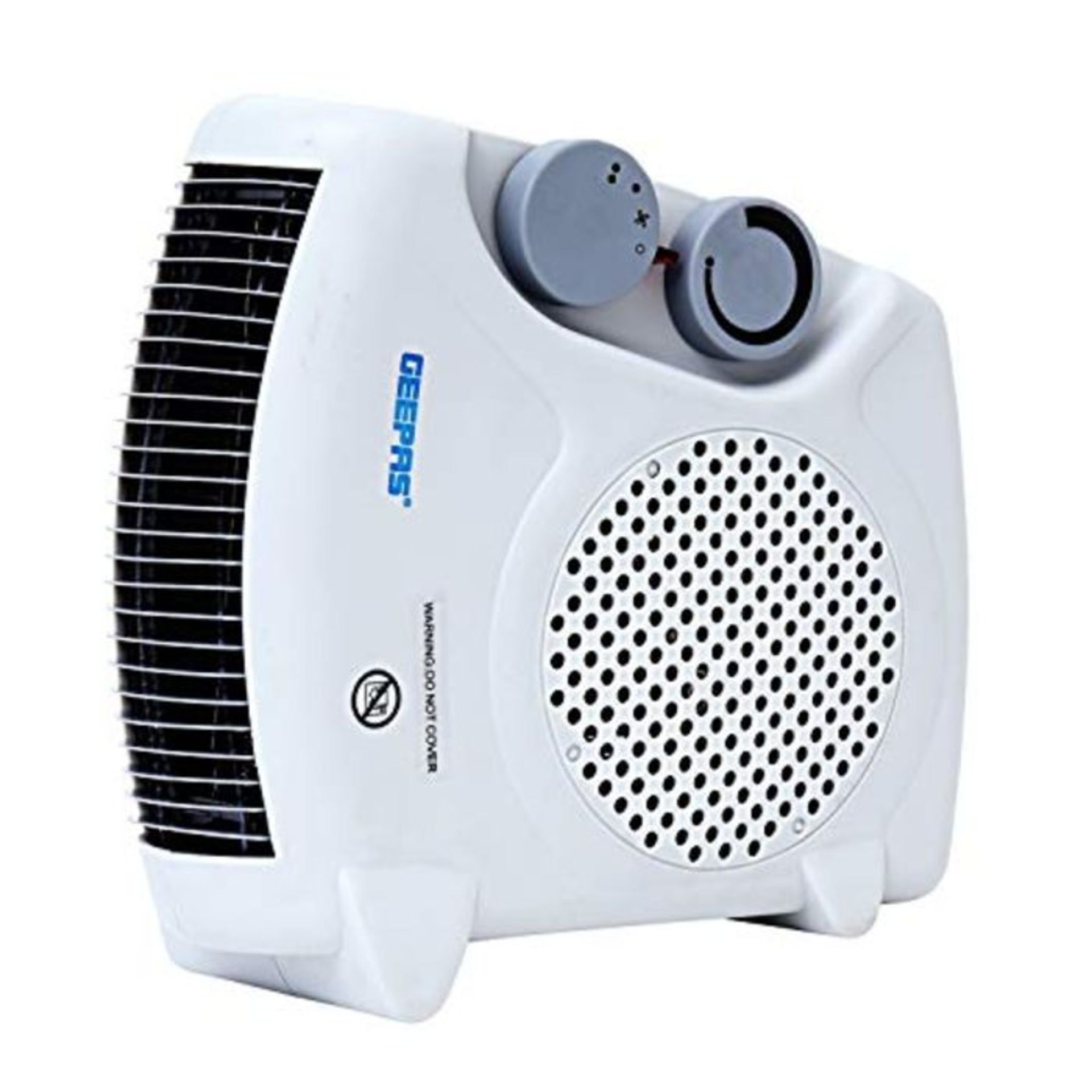 Geepas Portable Fan Heater  Upright, Adjustable Thermostat with 2 Heat Settings 100