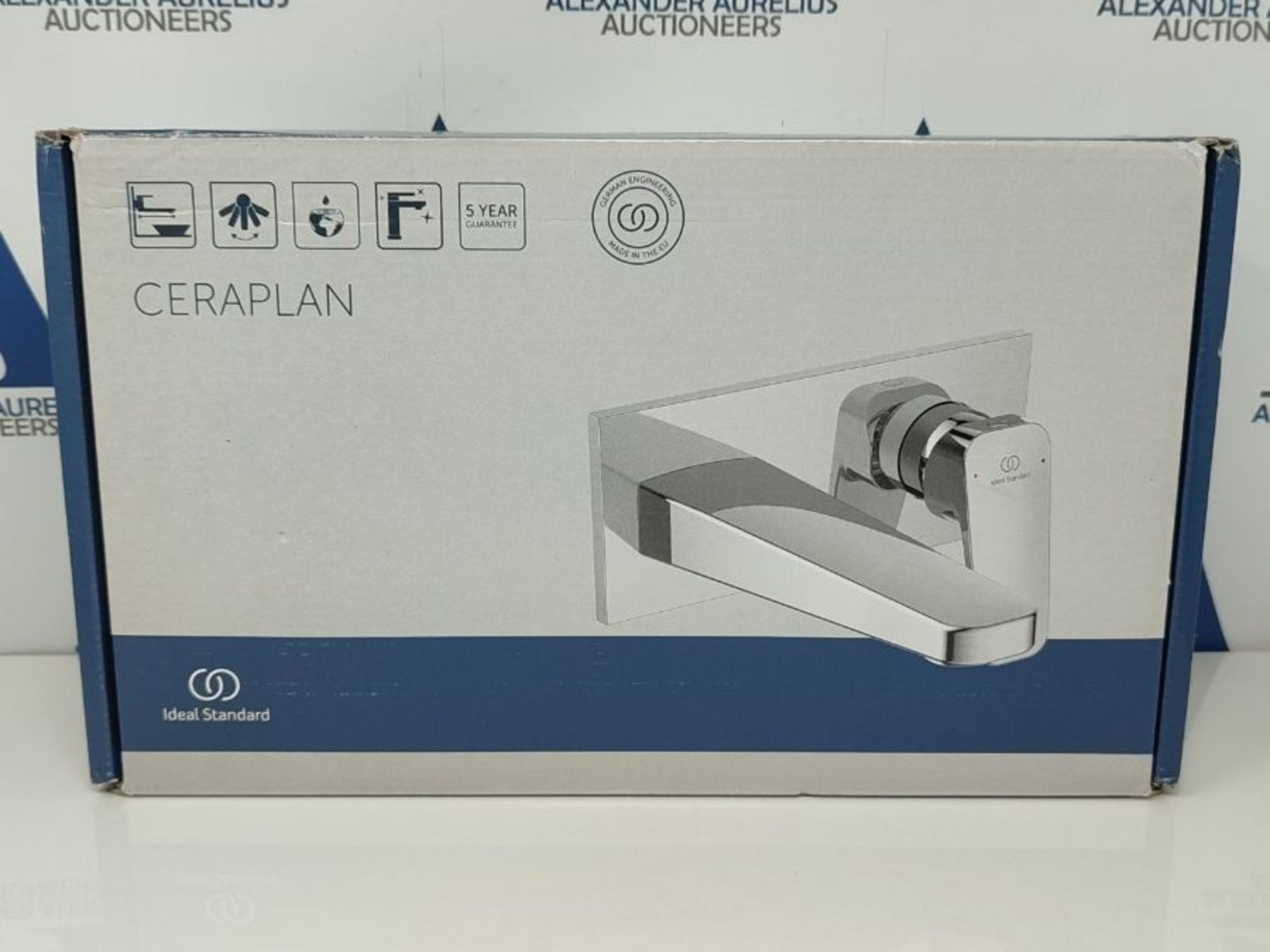 RRP £135.00 Ideal Standard Ceraplan Single Lever Wall Mounted Basin Mixer Tap Chrome - Image 2 of 3