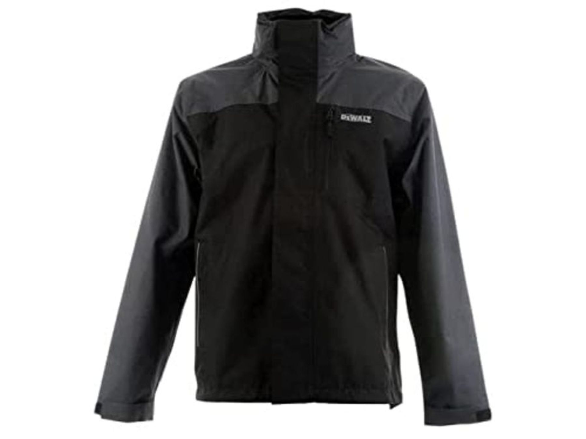 DEWALT Men's Dewstorml-tb Storm Waterproof Jacket Grey Black L 46in , Black, L UK