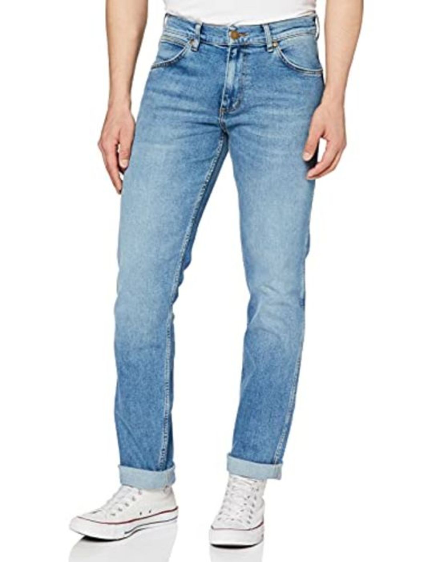 Wrangler Men's Greensboro Jeans, Mid Summer Blue, 32W / 32L