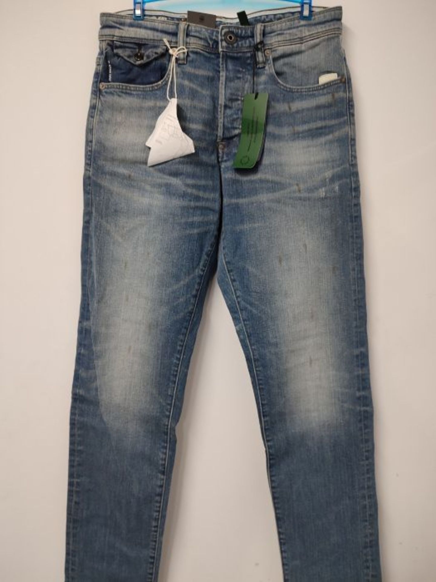 RRP £77.00 G-STAR RAW Men's Kilcot Straight Tapered Jeans, Blau (Antic Faded Royal Blue B767-B150 - Image 2 of 2