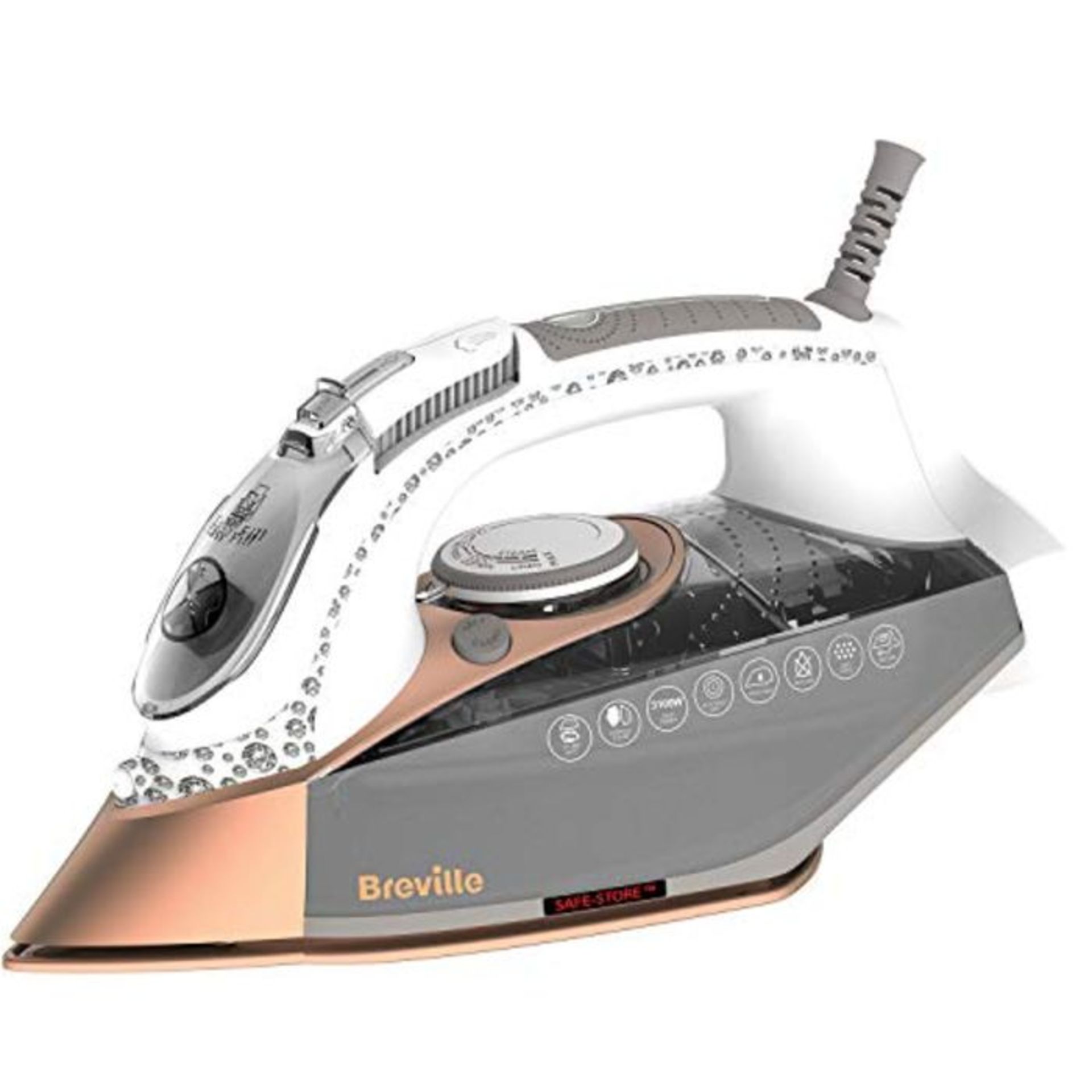 Breville DiamondXpress Steam Iron | 3100 W | 200G Steam Shot | Multi-Directional Diamo