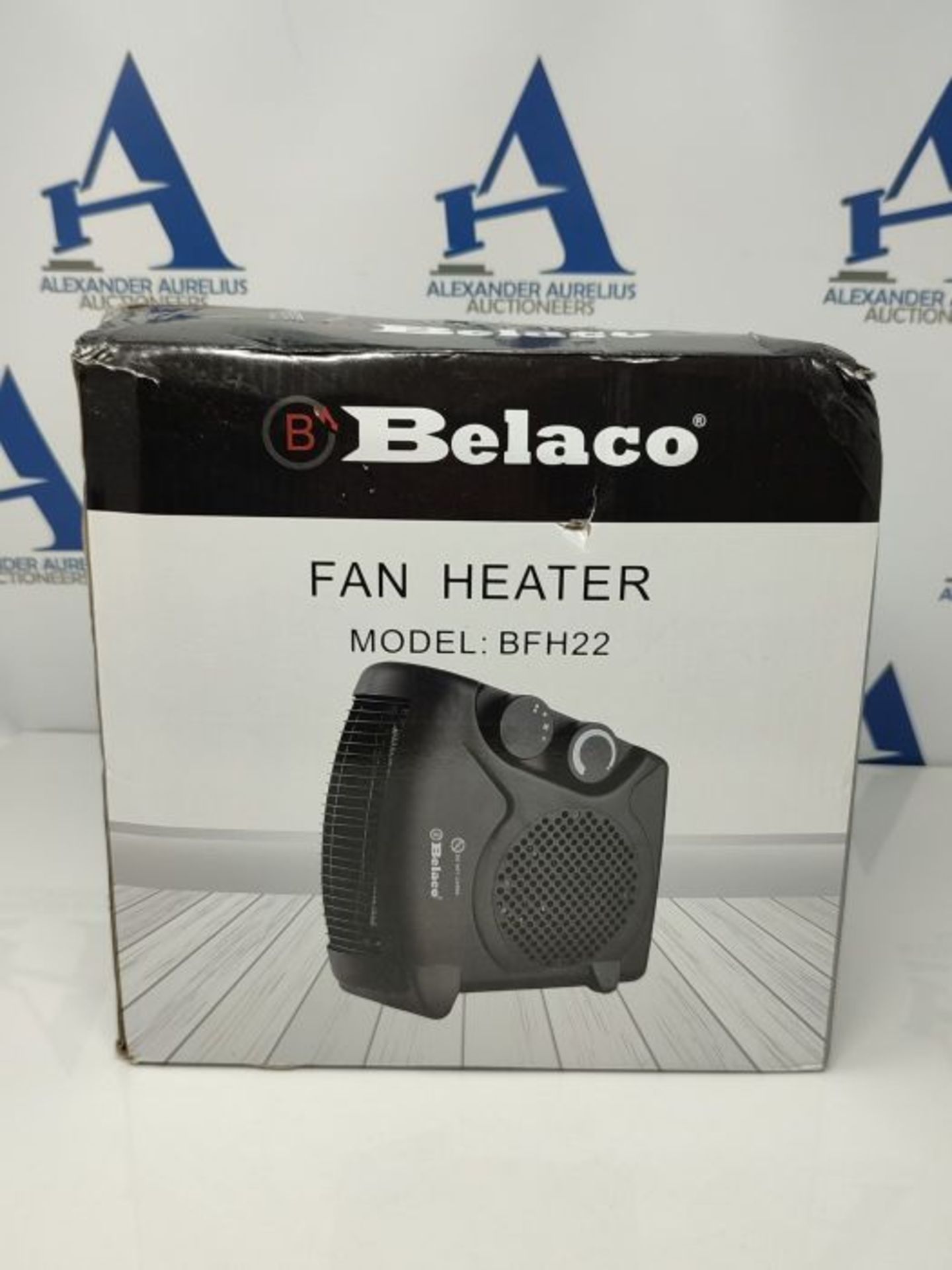 Belaco Fan Heater 2 Heat Settings 1000/2000W Electric Heaters Overheat Protection BFH2 - Image 2 of 3