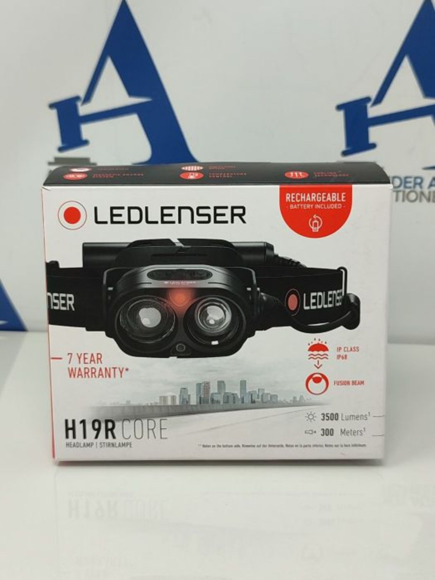 RRP £158.00 Ledlenser H19R Core - Rechargeable Outdoor LED Head Torch, Super Bright 3500 Lumens He - Image 5 of 6