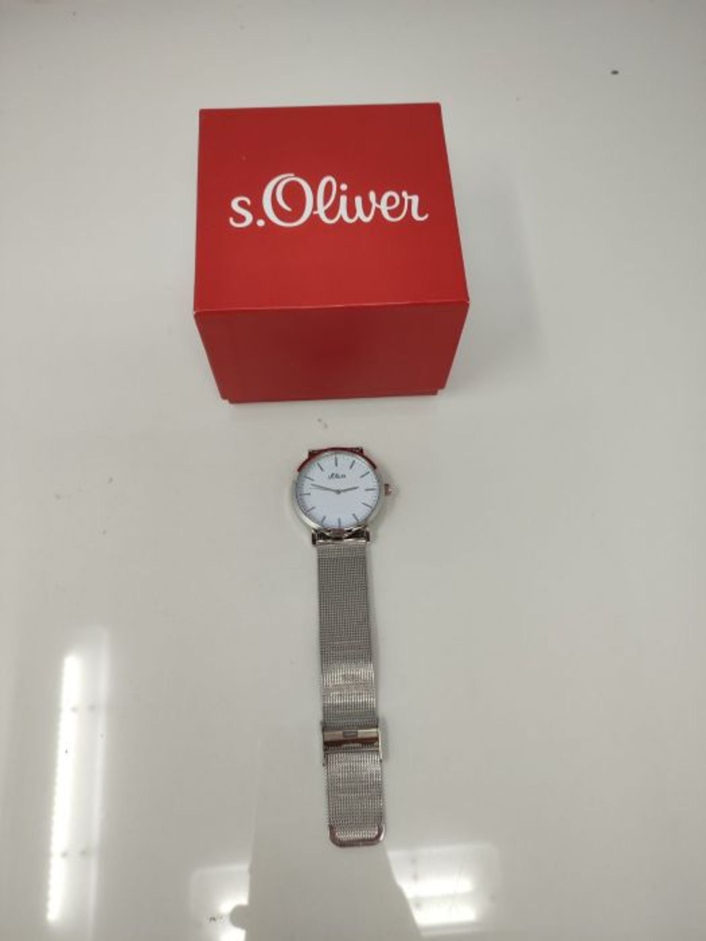 s.Oliver women's analogue quartz wristwatch with stainless steel bracelet SO-3145-MQ - Image 4 of 5