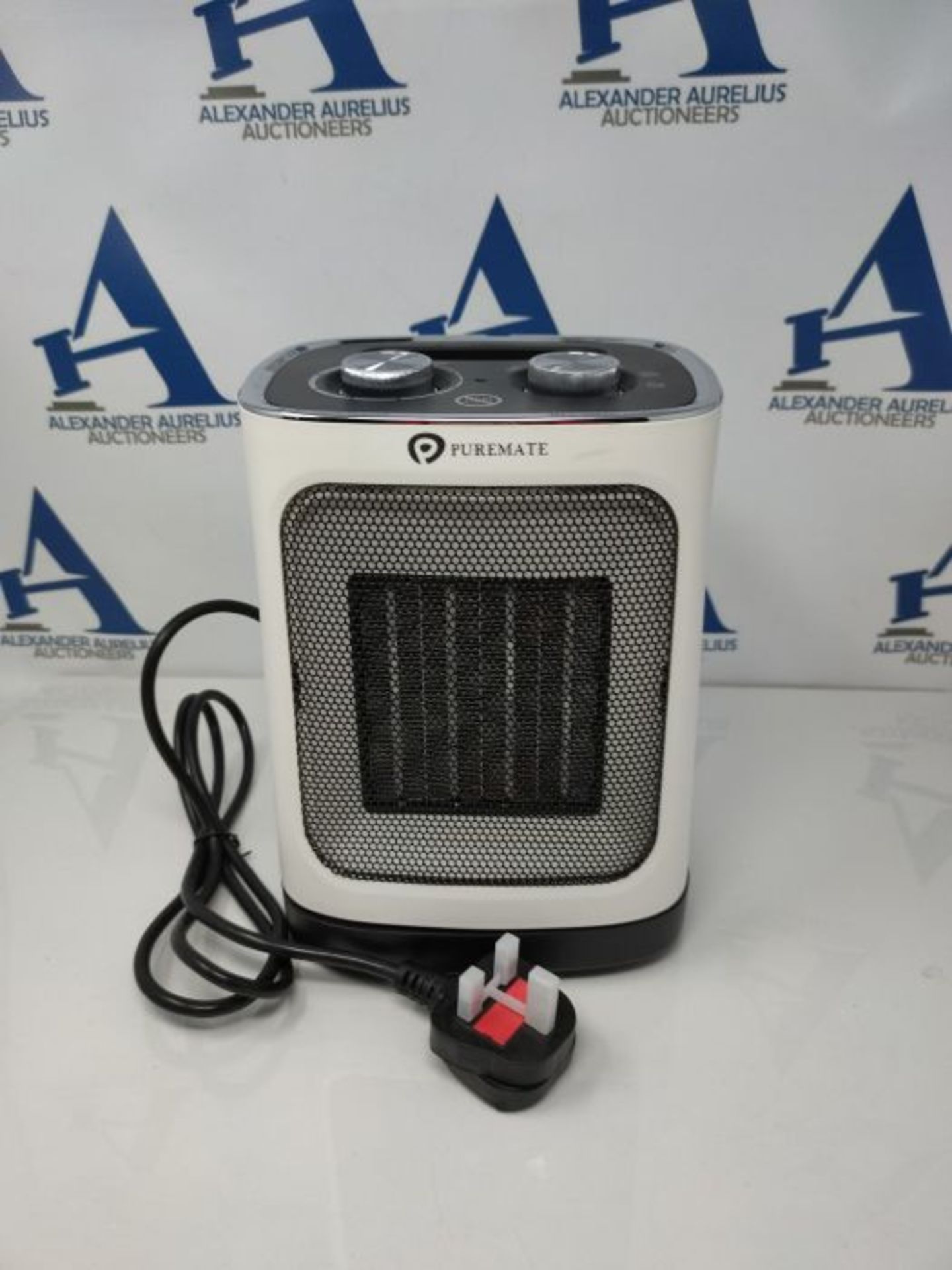 RRP £97.00 QHYTL PureMate Ceramic Fan Heater, 1800W Portable Electric Heater with 2 Heat Settings - Image 2 of 6