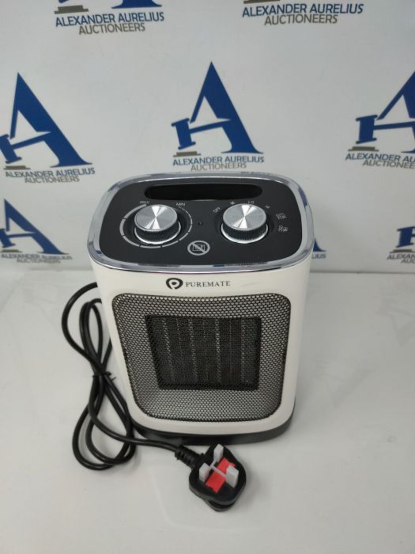 RRP £97.00 QHYTL PureMate Ceramic Fan Heater, 1800W Portable Electric Heater with 2 Heat Settings - Image 3 of 6