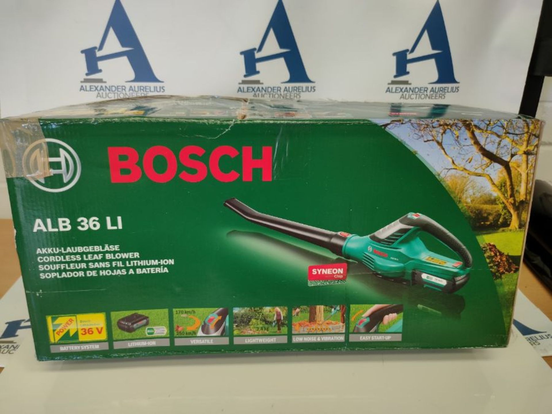 RRP £188.00 Bosch Home and Garden 06008A0402 ALB 36 LI Leaf Blower (1x 2.0 Ah Battery, Charger, ai - Image 5 of 6