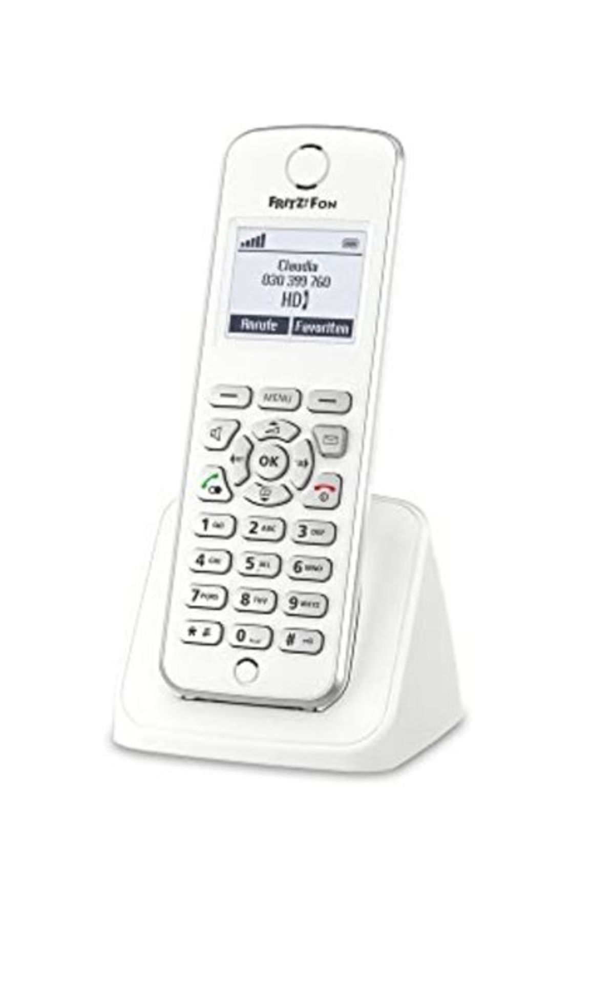 AVM FRITZ!Fon M2 DECT-Komforttelefon (fÃ¼r FRITZ Box Monochromes Display, HD-Telefon