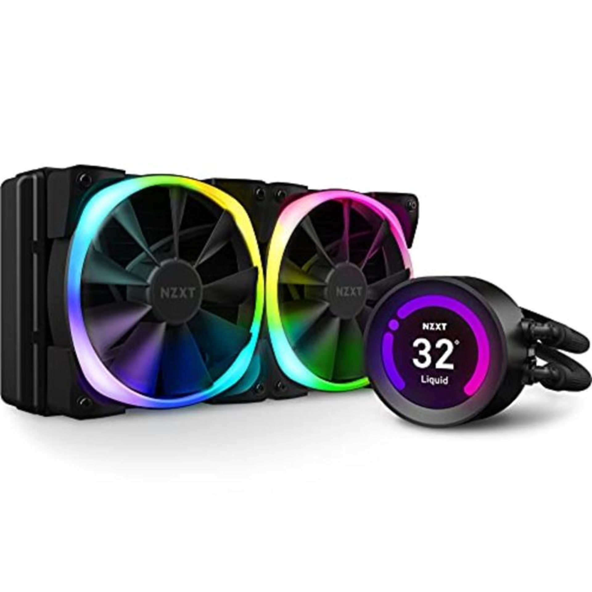 RRP £262.00 NZXT Kraken Z53 RGB 240mm - RL-KRZ53-R1 - AIO RGB CPU Liquid Cooler - Customizable LCD