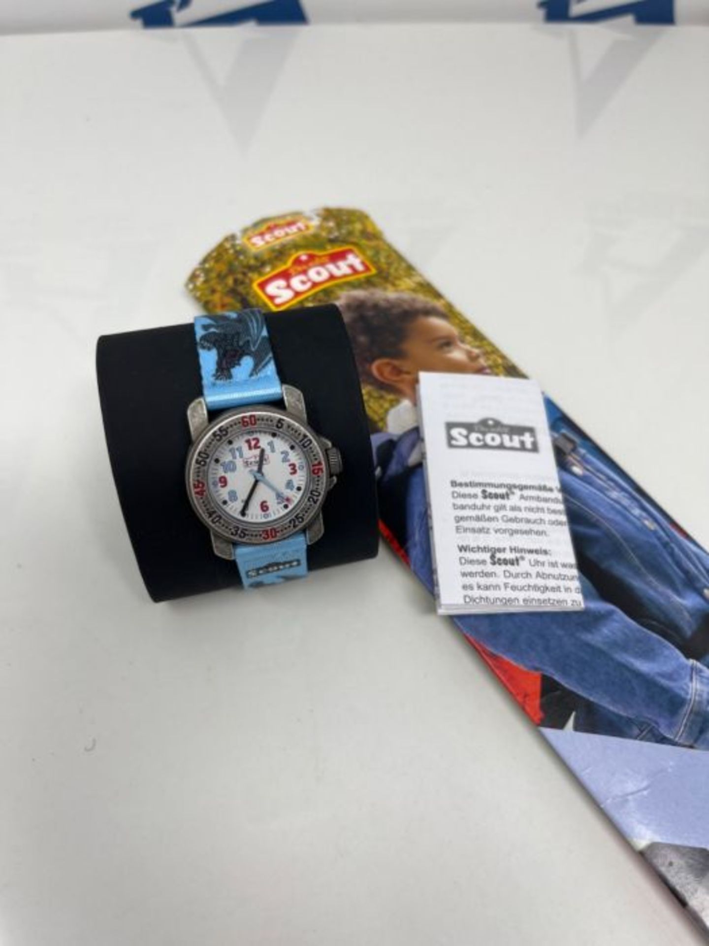 Scout Boy's Analogue Quartz Watch with Fabric Band Strap 1 - Image 2 of 5