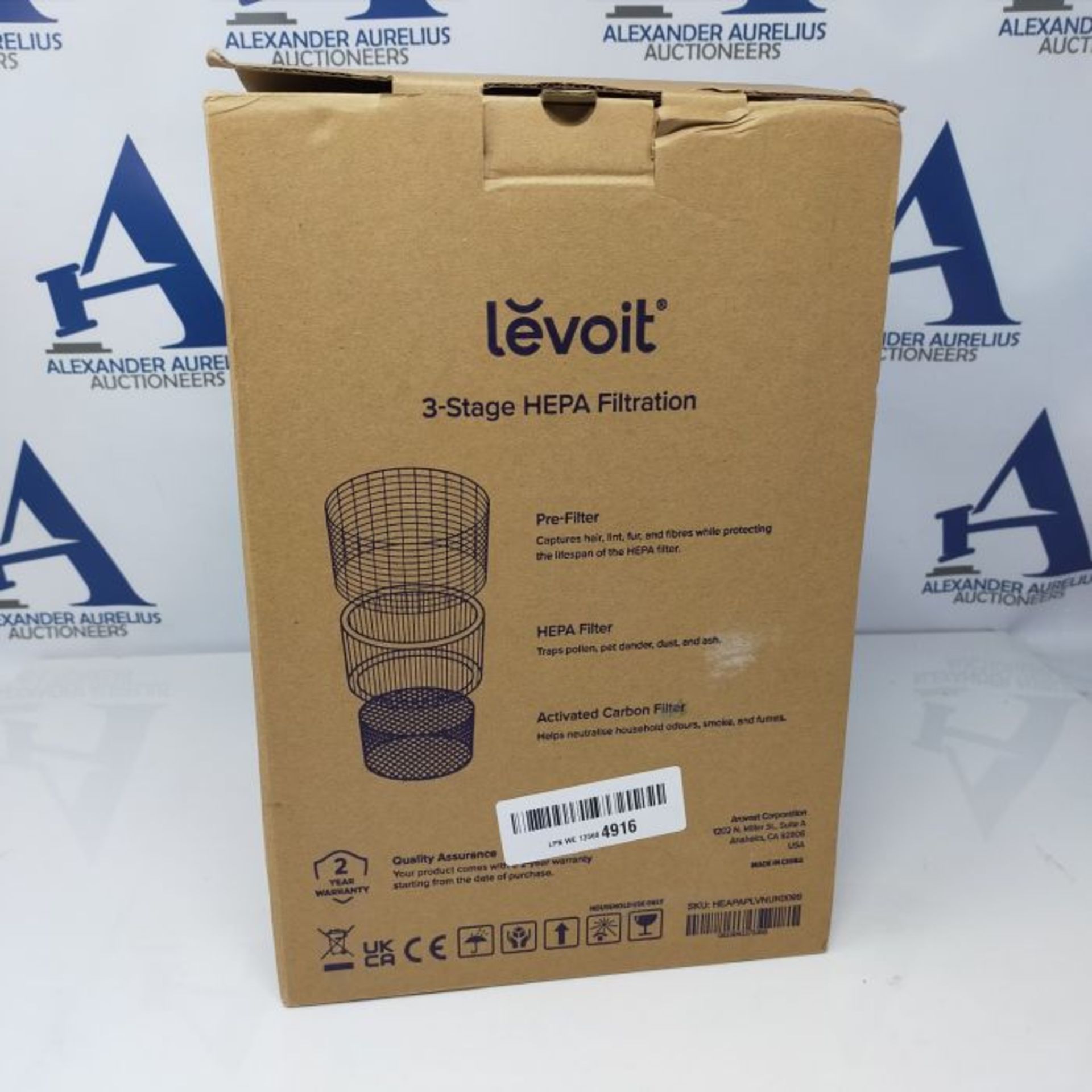 LEVOIT Air Purifier for Home Bedroom, Ultra Quiet HEPA Air Filter Cleaner with Fragran - Image 5 of 6