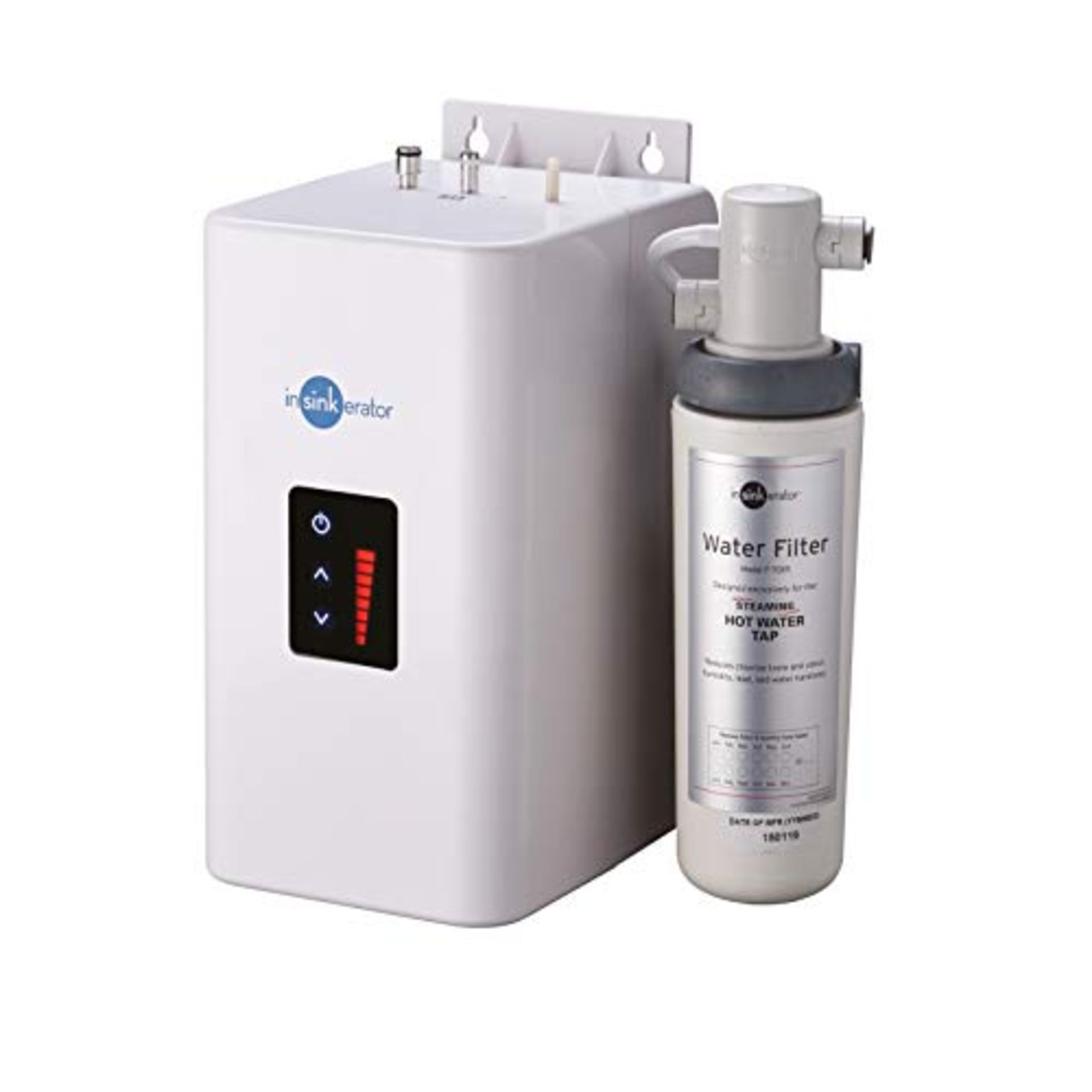 RRP £310.00 InSinkErator 44681+45096 Instant Hot Water Tank & Filter, 240 V, White