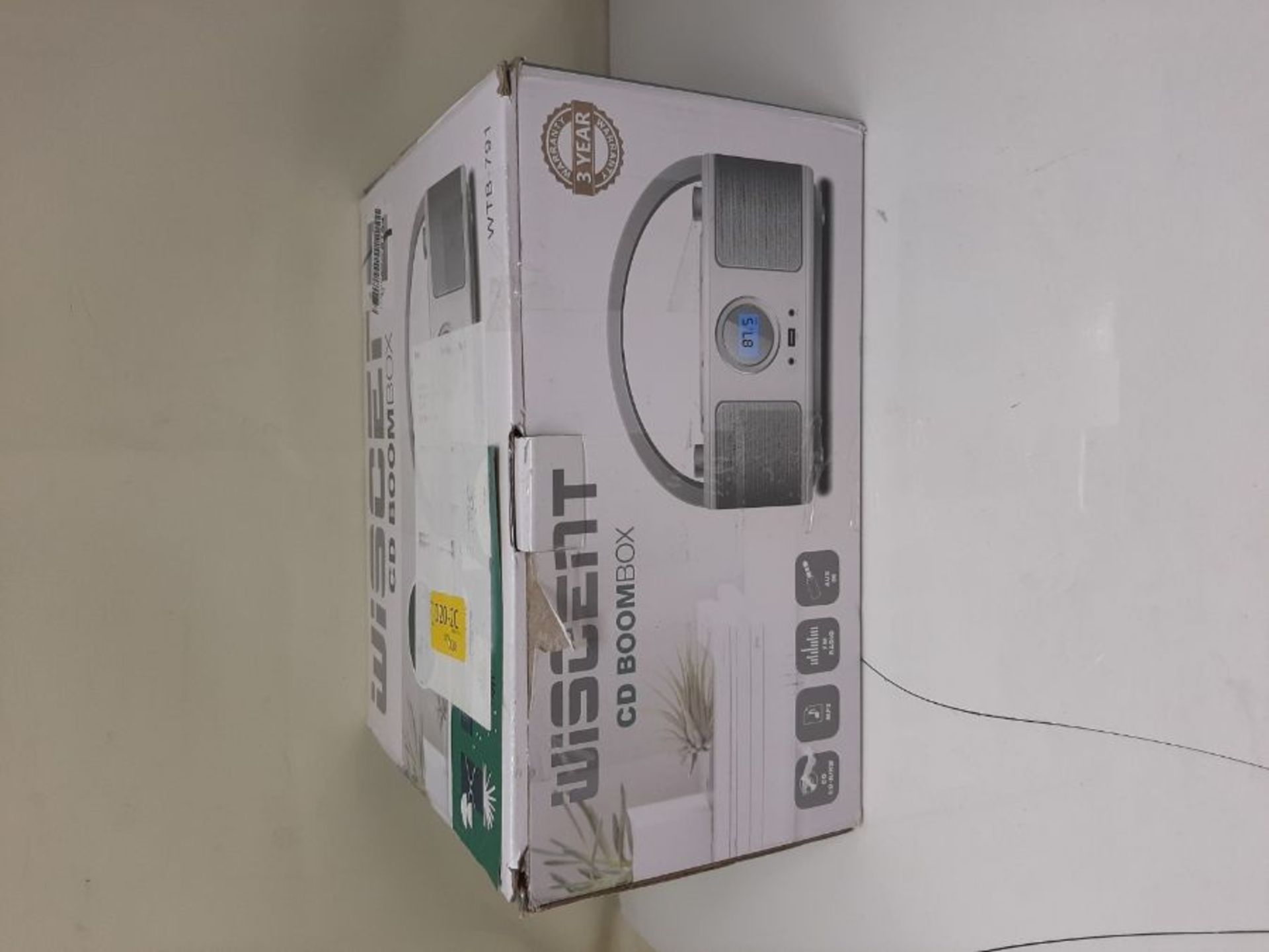 RRP £50.00 Tragbarer CD-Player Boombox,CD-MP3 Player,CD/CD-R,USB,FM Radio,AUX-In,CD Player Radio,