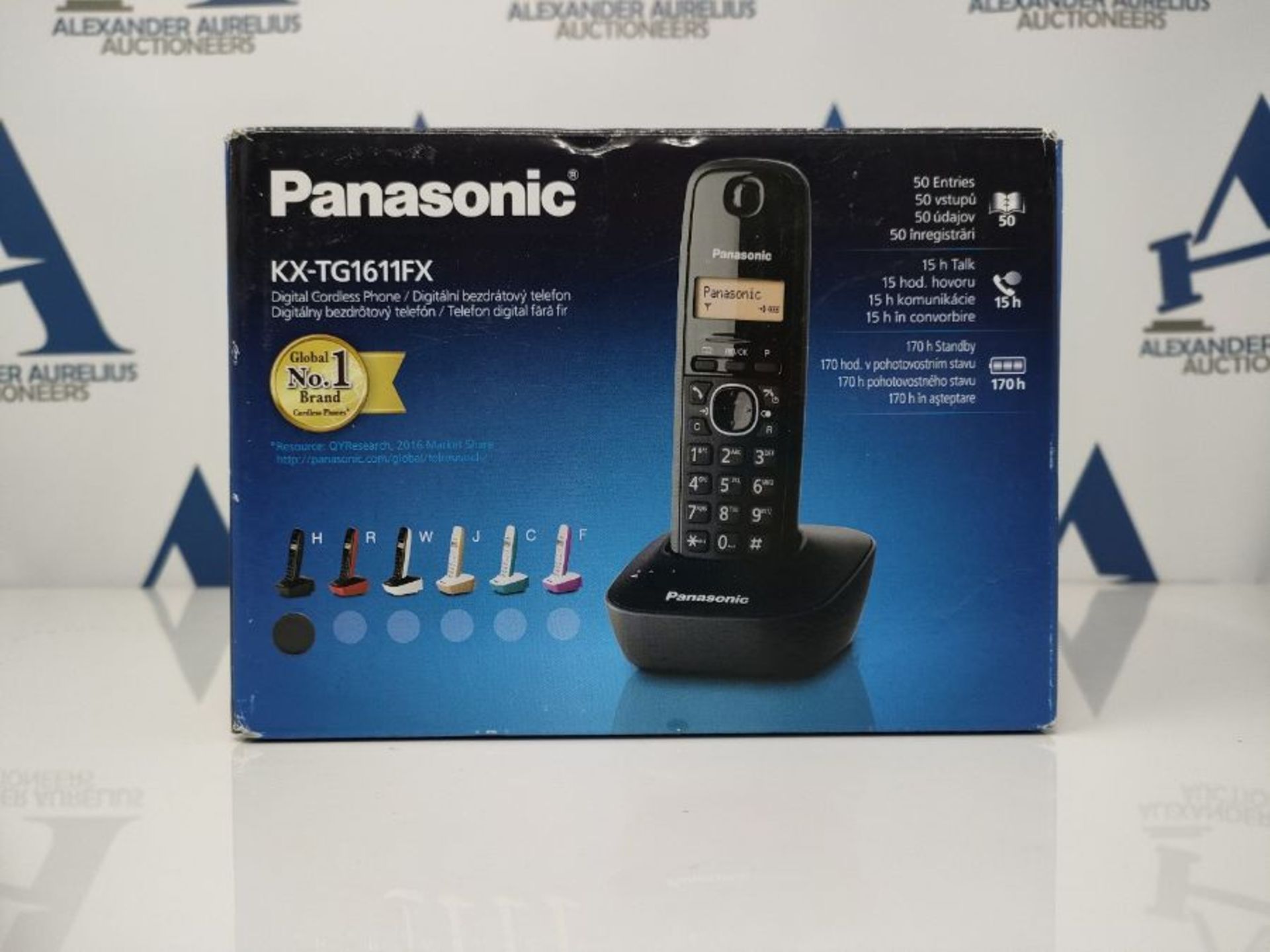 Panasonic KX-TG1611 - telephones (DECT, Desk, Black, LCD, AAA, Digital) - Image 2 of 3