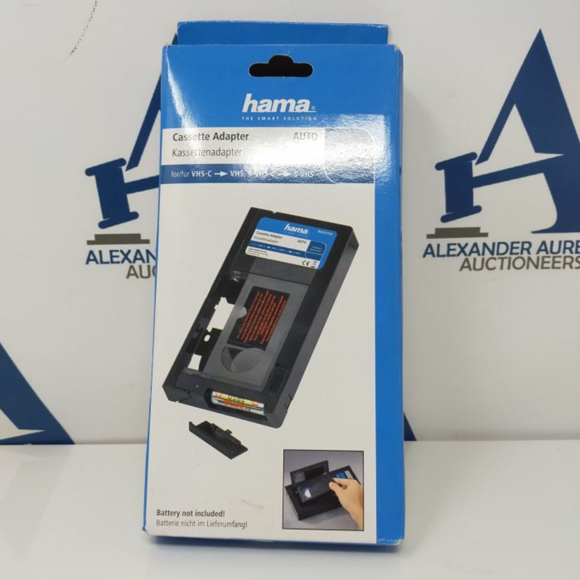 Hama VHS Cassette Adapter for VHS-C Video Cassettes (automatic, battery operated), Bla - Image 3 of 3