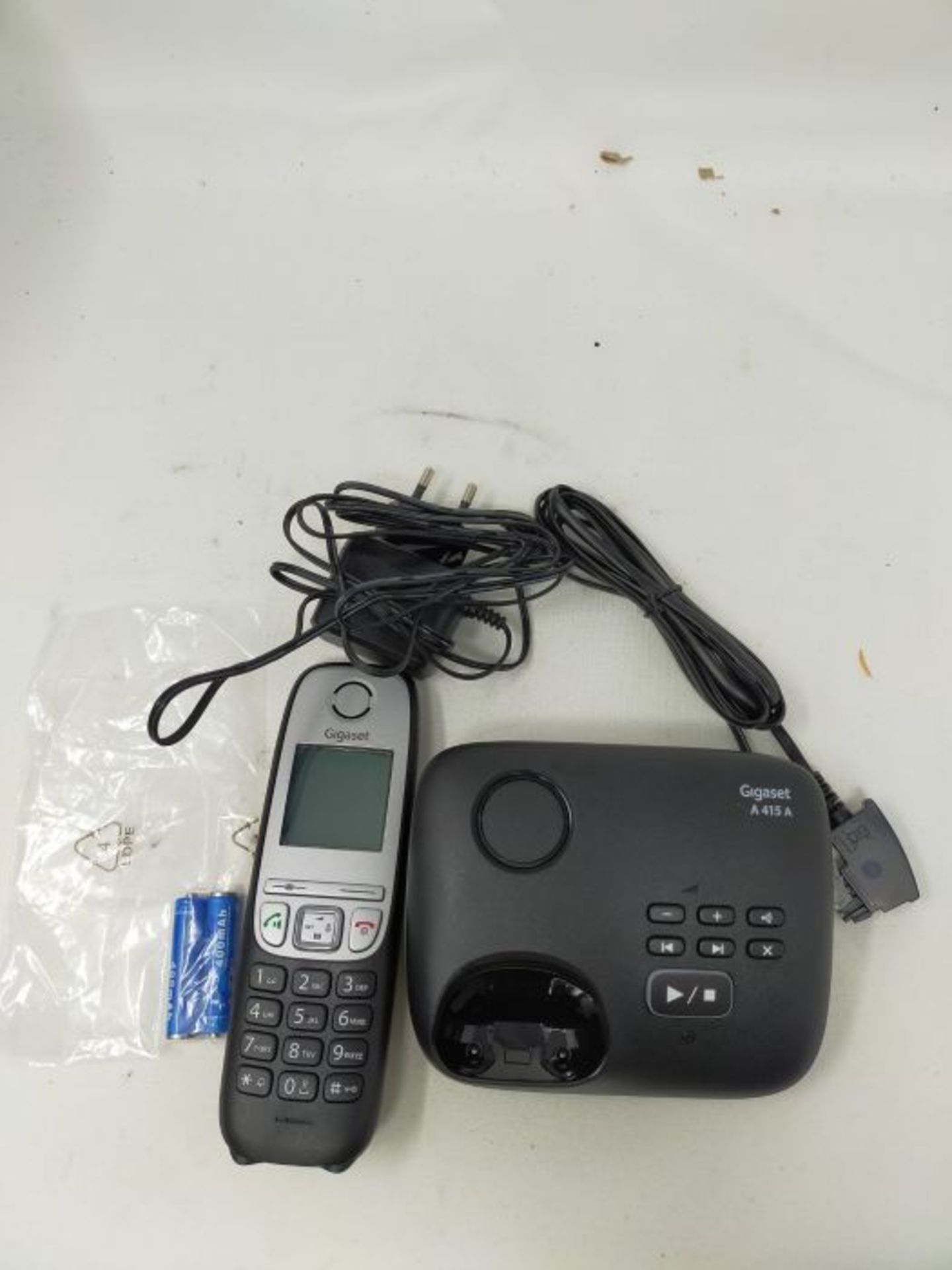 Gigaset A415A, Schnurloses Telefon DECT mit Anrufbeantworter, Freisprechfunktion, Kurz - Image 3 of 3