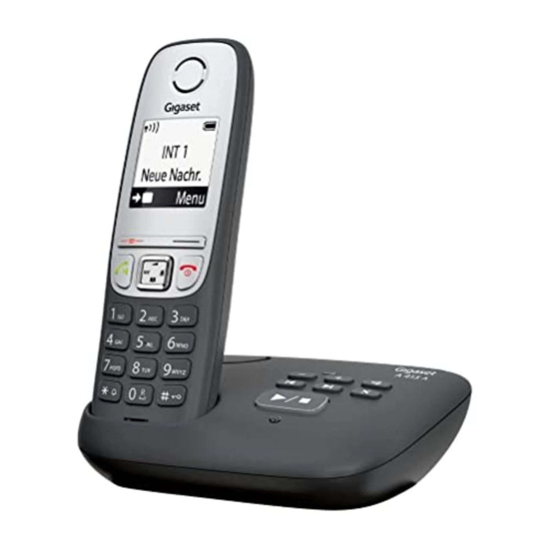 Gigaset A415A, Schnurloses Telefon DECT mit Anrufbeantworter, Freisprechfunktion, Kurz