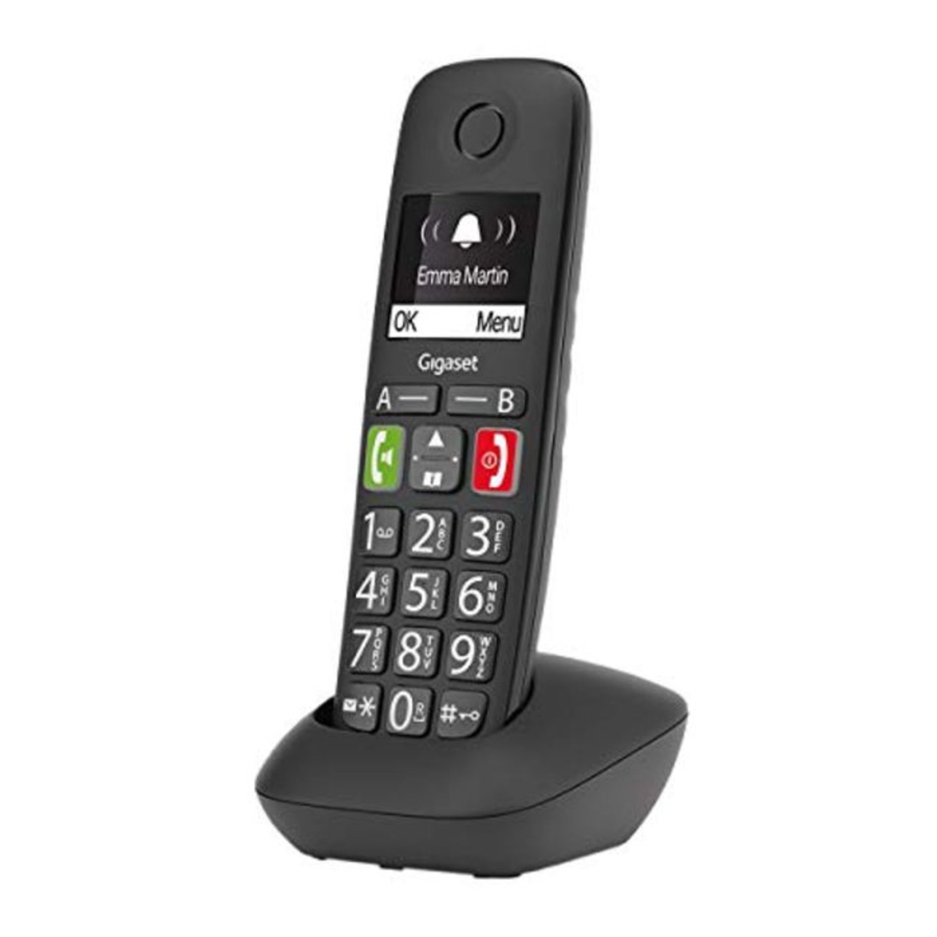 RRP £58.00 Gigaset E290 - Schnurloses Senioren-Telefon ohne Anrufbeantworter mit gro?en Tasten -