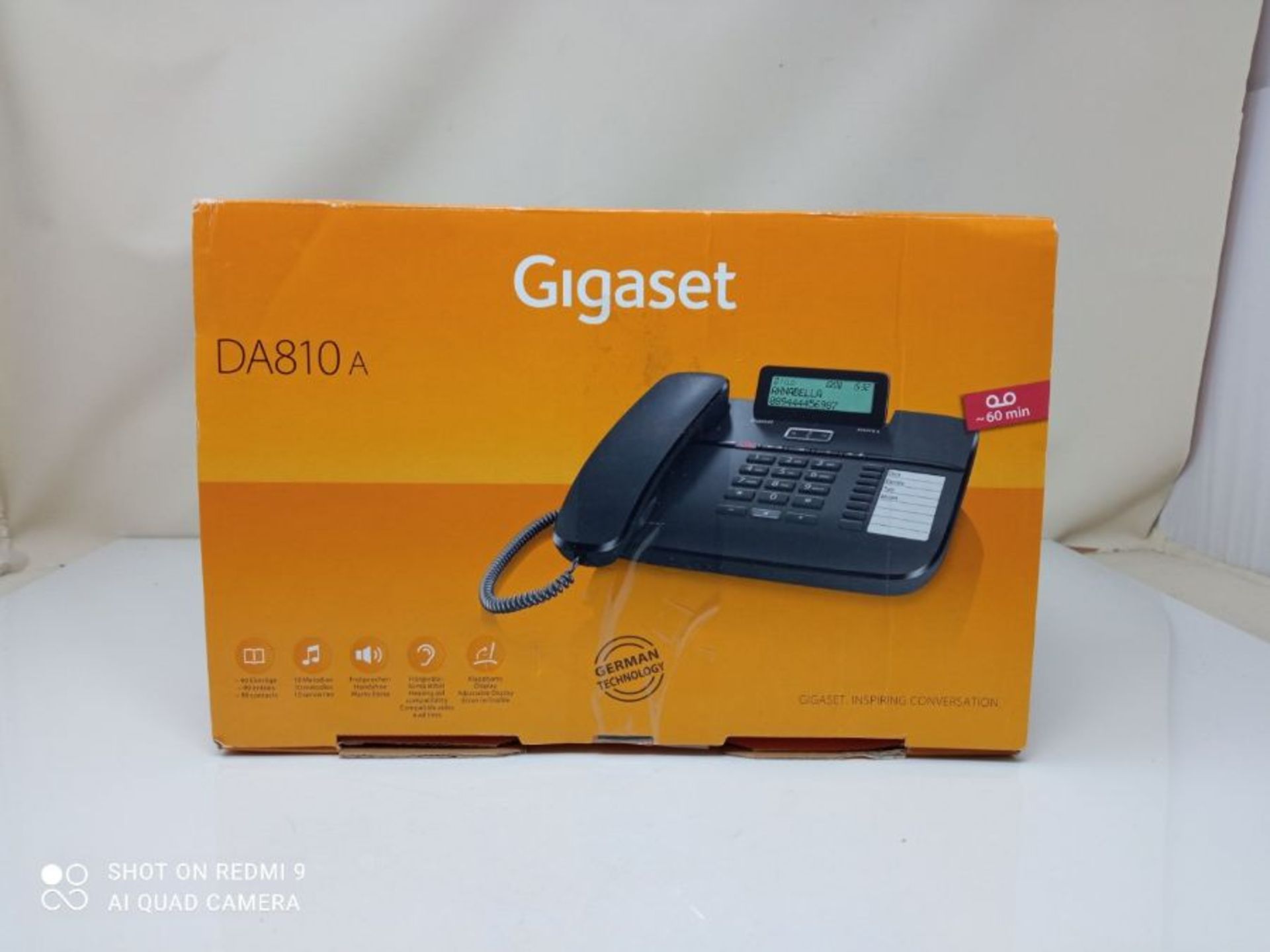 Gigaset DA810A Corded Telephone - Black - Image 2 of 3