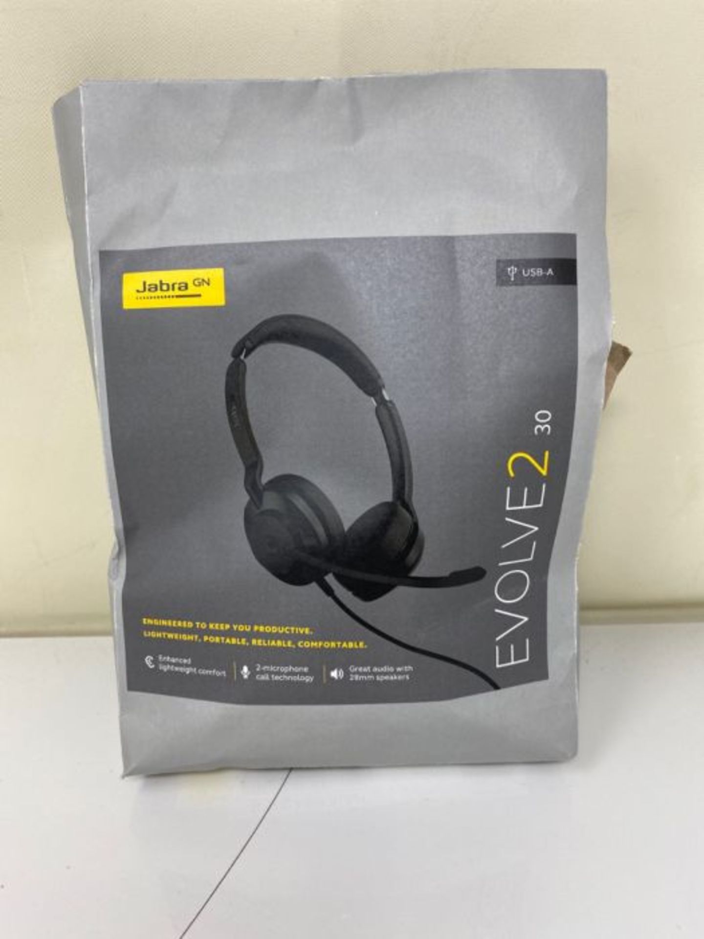 RRP £61.00 Jabra Evolve2 30 Headset ·?  Stereo Kopfh??rer mit Noise Cancelling ·?  ze - Image 2 of 3