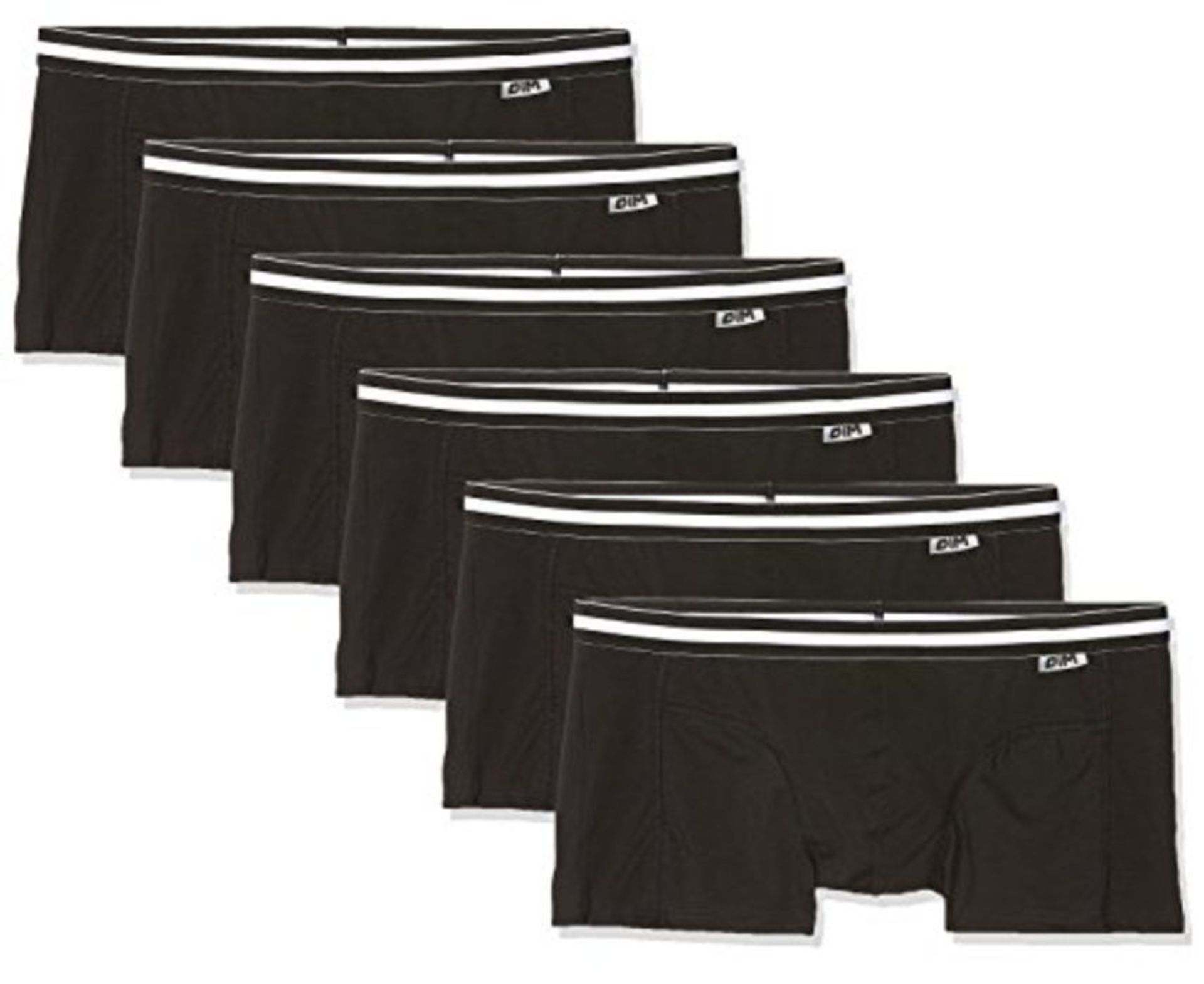 DIM Men's Boxer 3D Flex Air X4, Negro (Black/Black/Black/Black + Black/Black 0Hz), S (