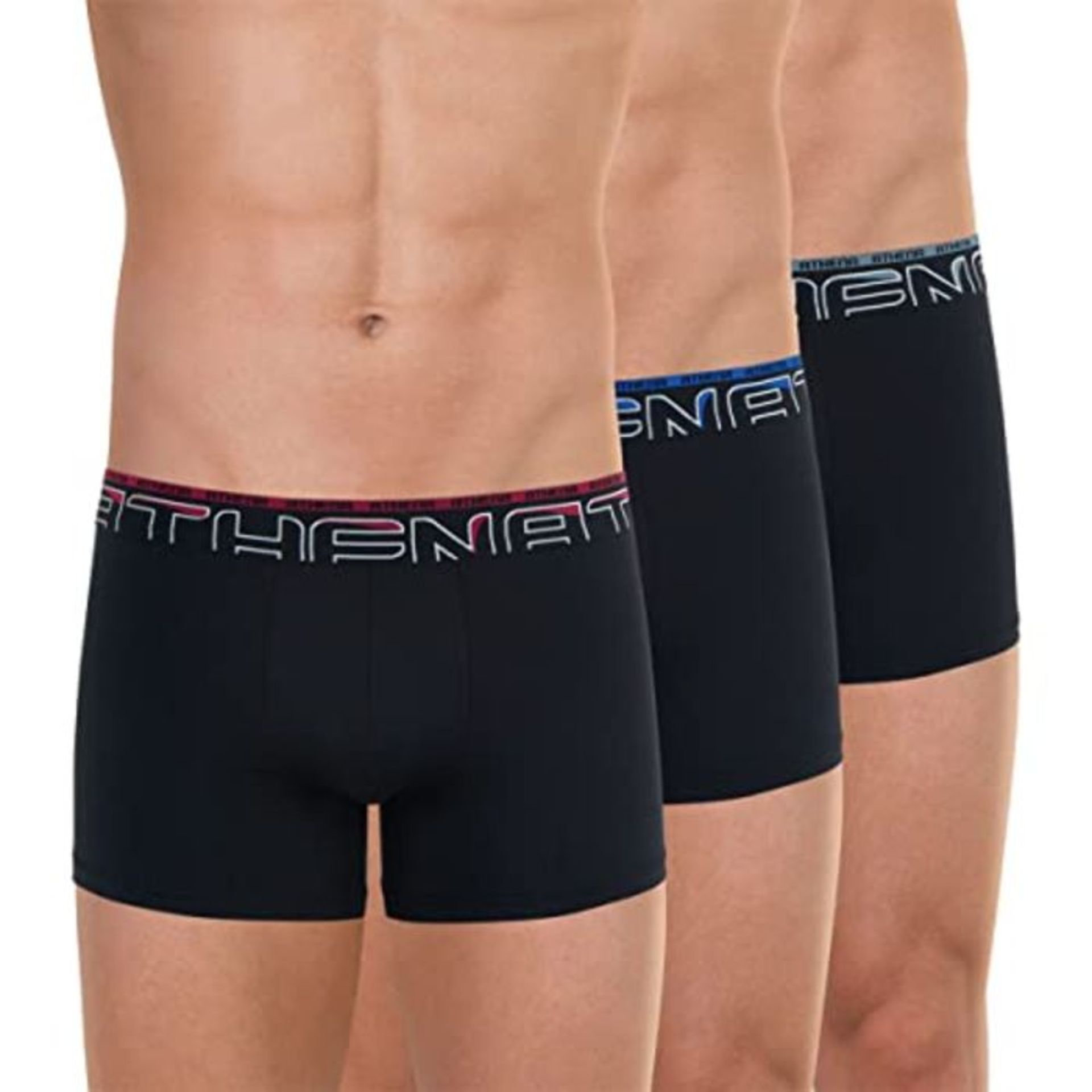 ATHENA Men's SECONDE PEAU LF78 Underwear, Black/Black/Black, L