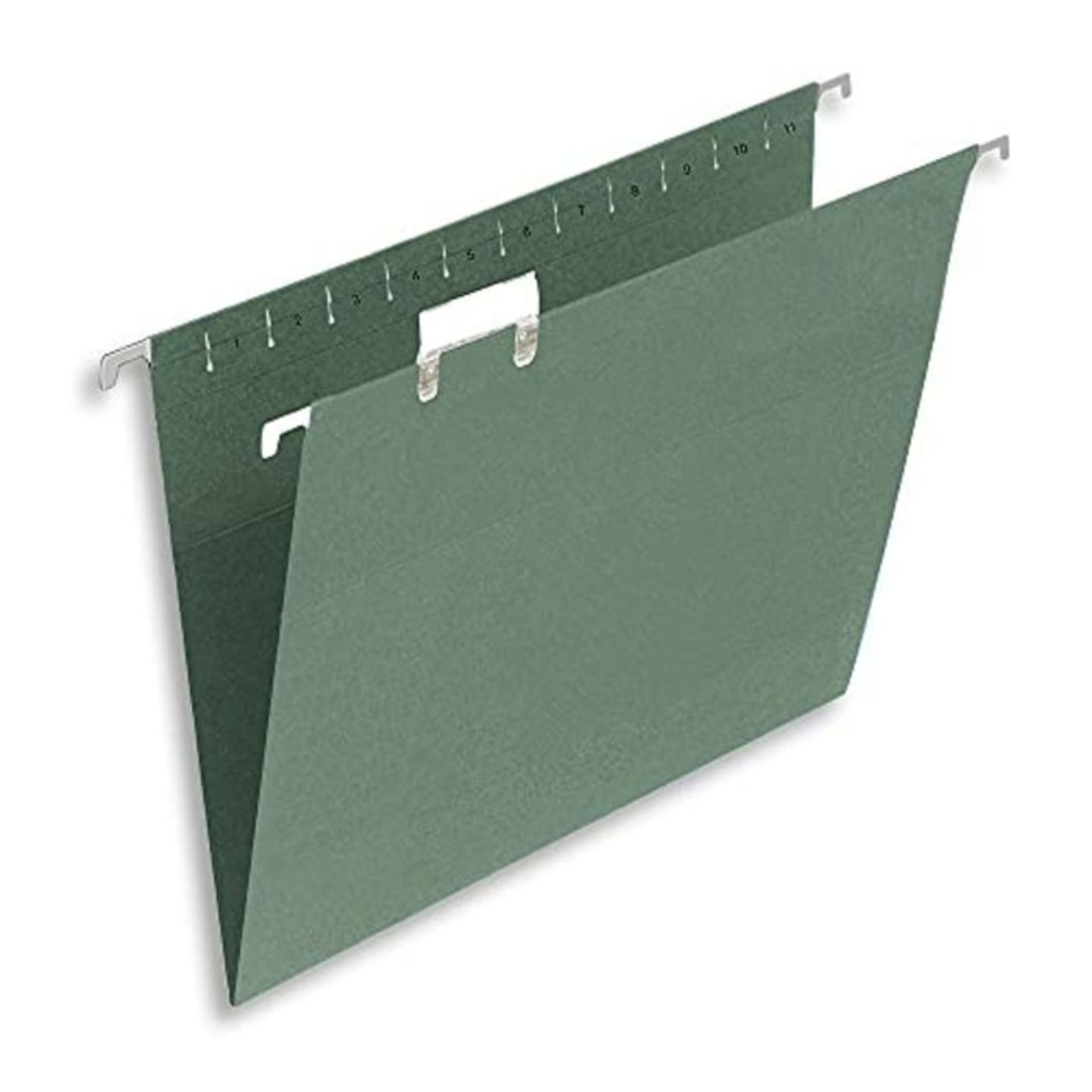 Summit Foolscap Tabbed Filing Cabinet Suspension File, Pack of 50, Green