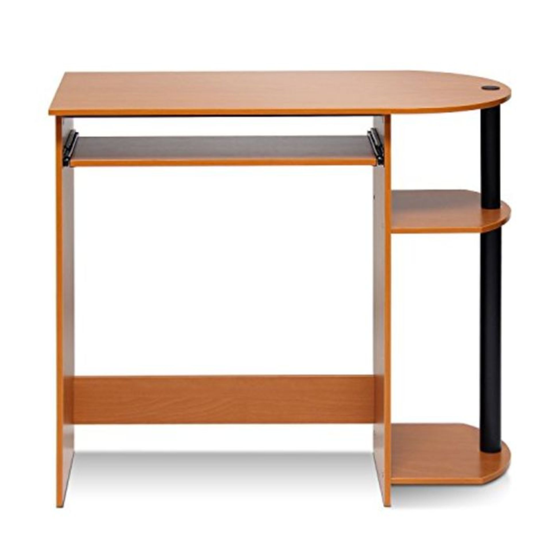 Furinno Simplistic Easy Assembly Computer Desk, Study Desk, Writing Desk, Light Cherry