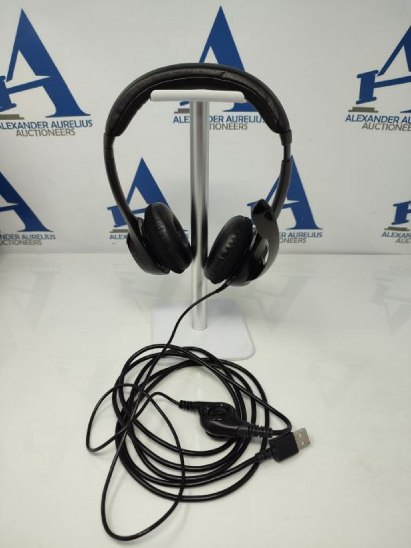 Logitech H390 Wired Headset, Stereo Headphones with Noise-Cancelling Microphone, USB, - Image 3 of 4