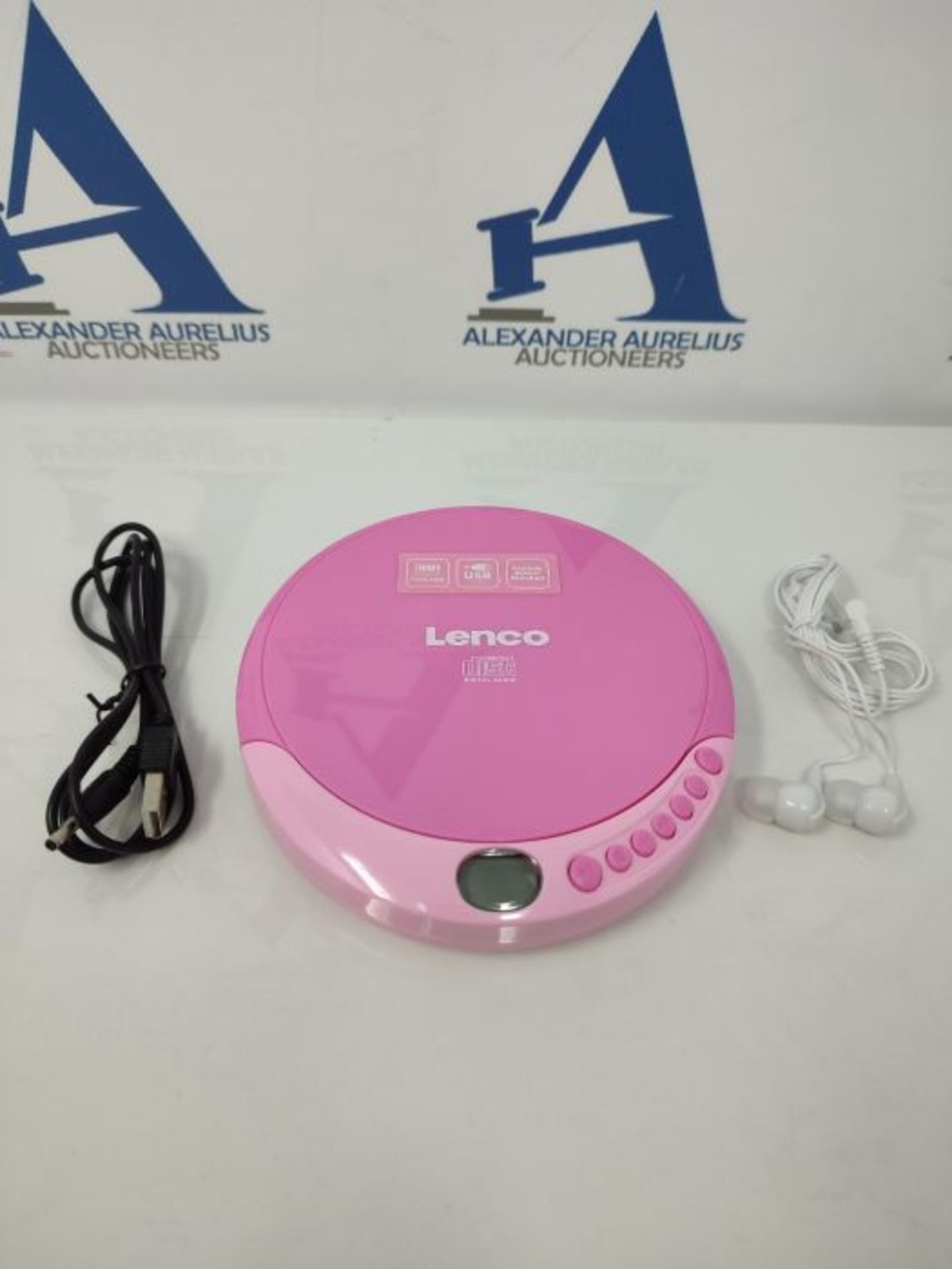 Lenco CD-011 - Portable CD Player Walkman - Diskman - CD Walkman - with Headphones and - Image 3 of 3