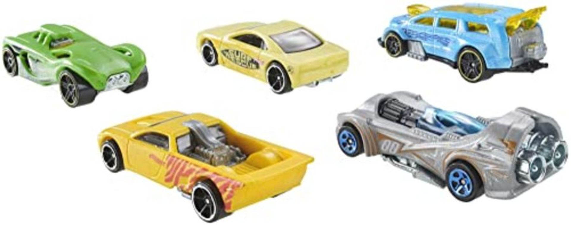 Hot Wheels Color Shifters 5 Car Pack, Color-Change Cars, Dunk Vehicle in Warm & Ice Co