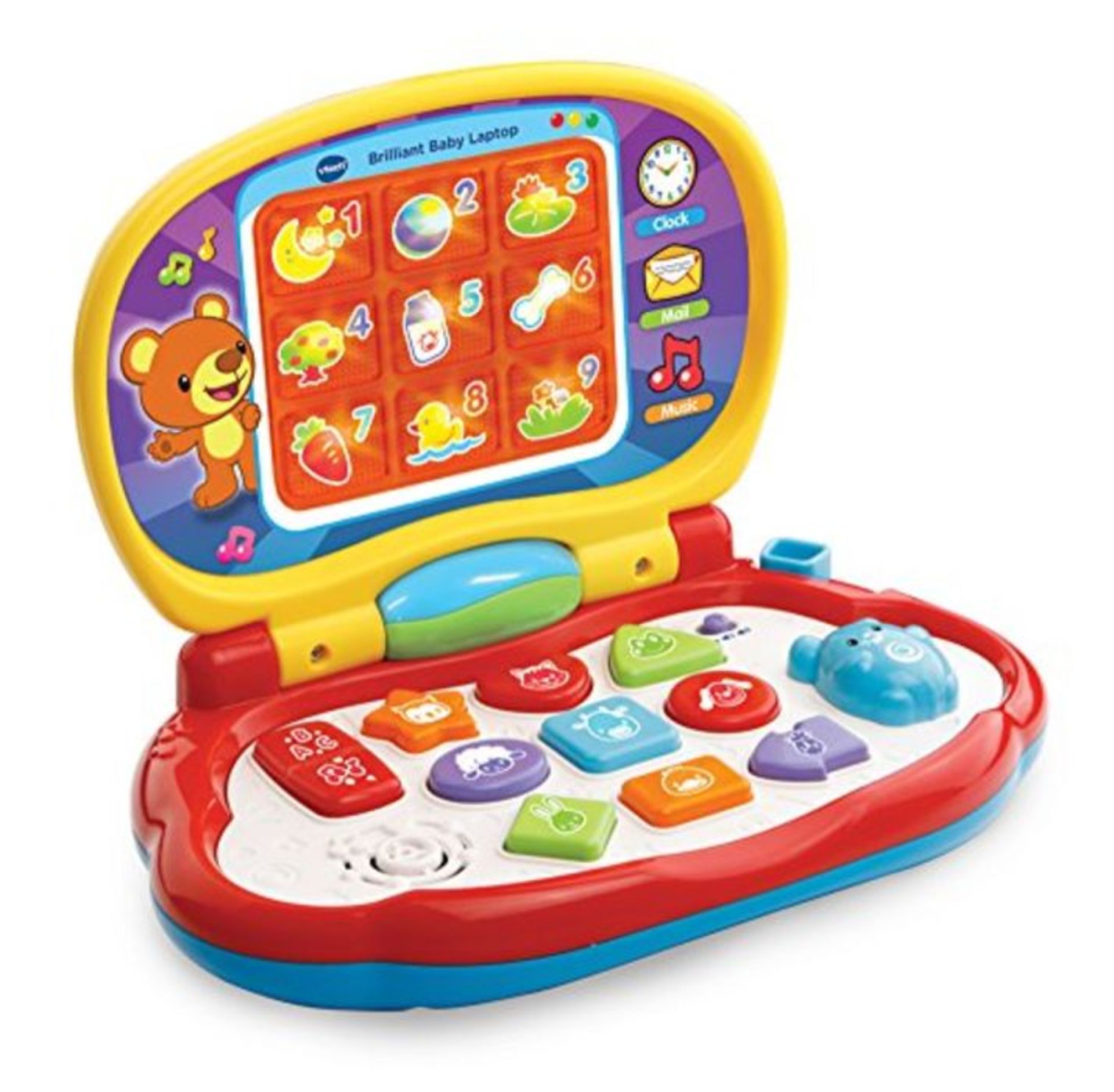 VTech Baby Laptop, Colourful Kids Laptop with LCD Screen, Sound Effects, Phrases and S