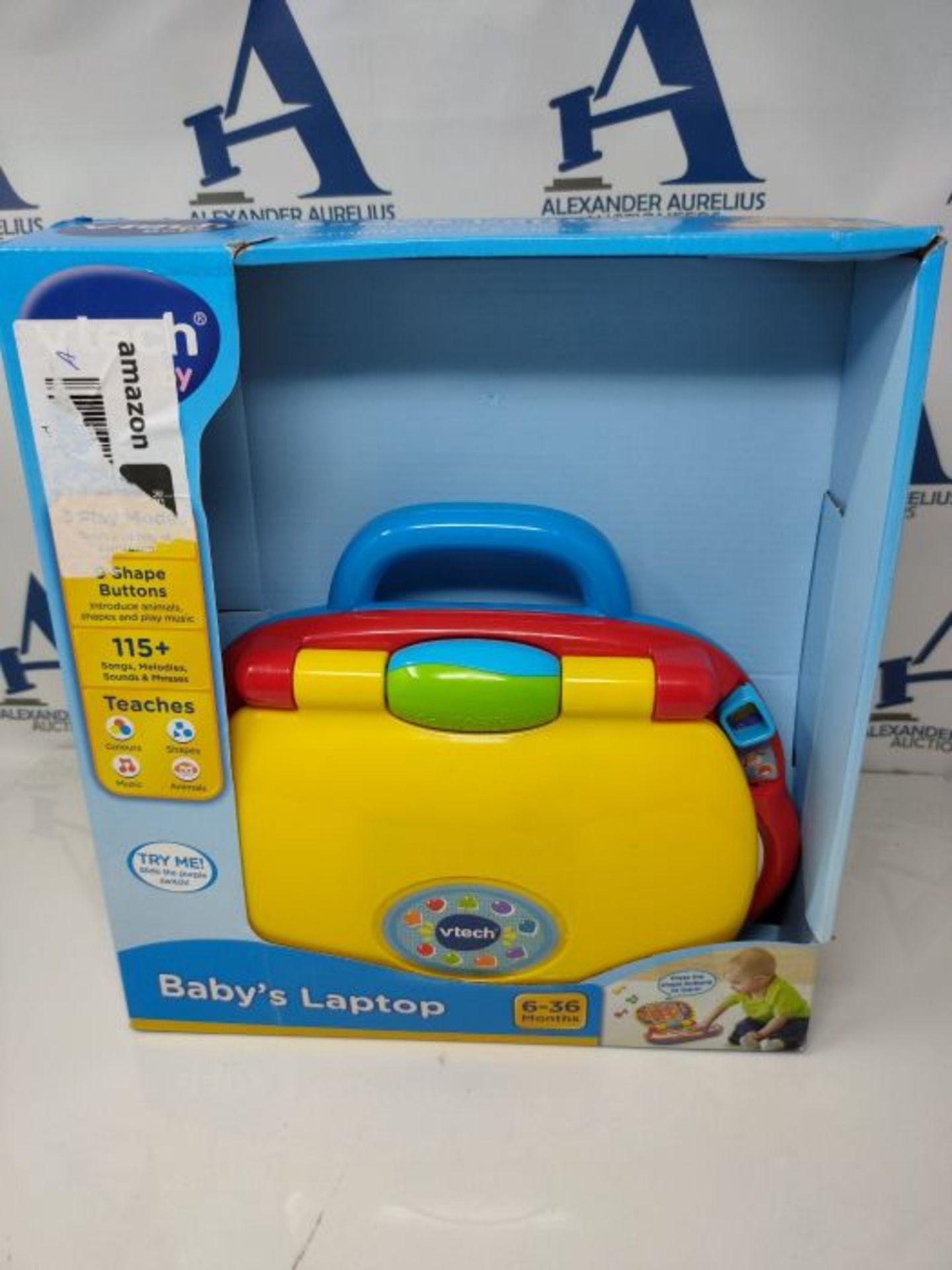 VTech Baby Laptop, Colourful Kids Laptop with LCD Screen, Sound Effects, Phrases and S - Image 2 of 3