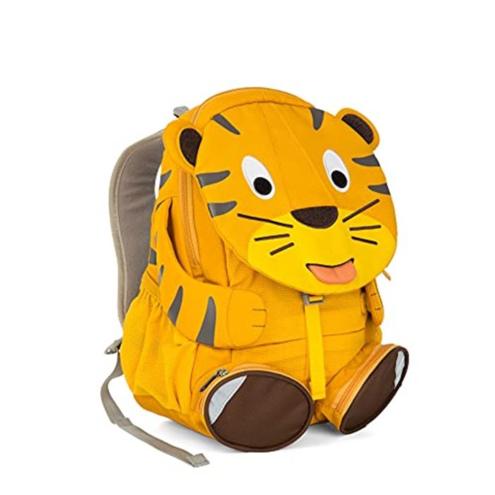 Affenzahn Large Friend Theo Tiger Yellow Children's Backpack, 31 cm, 8 liters