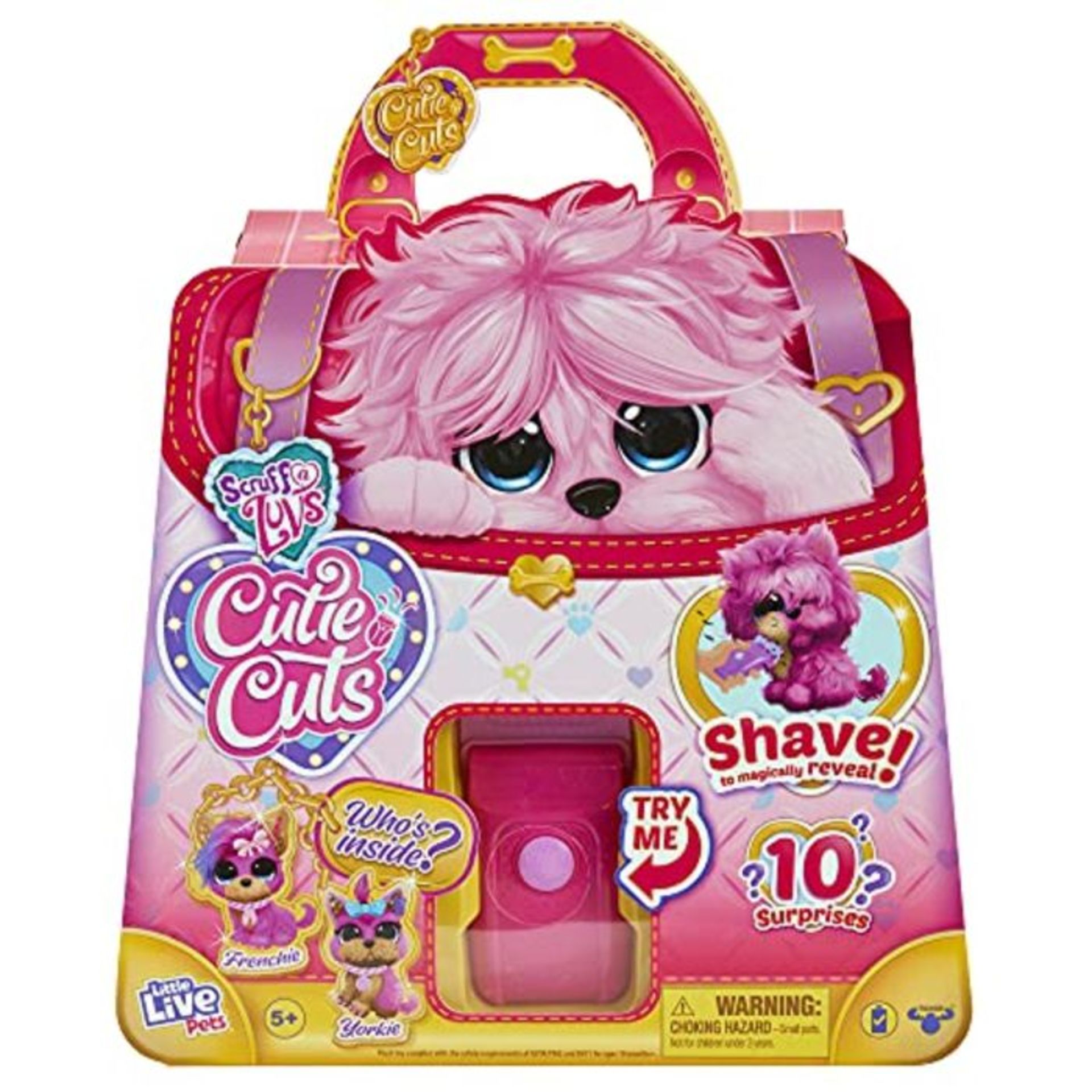 Little Live Pets Scruff-a-Luvs Cutie Cuts Shave, Reveal and Style, Plush Rescue pet