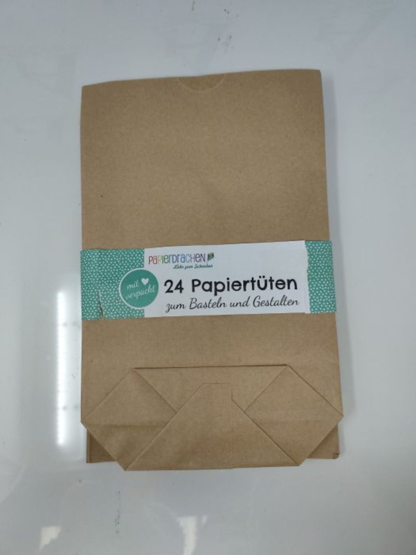 Papierdrachen Advent calendar 24 paper bags with stickers - black and white geometric - Image 3 of 3
