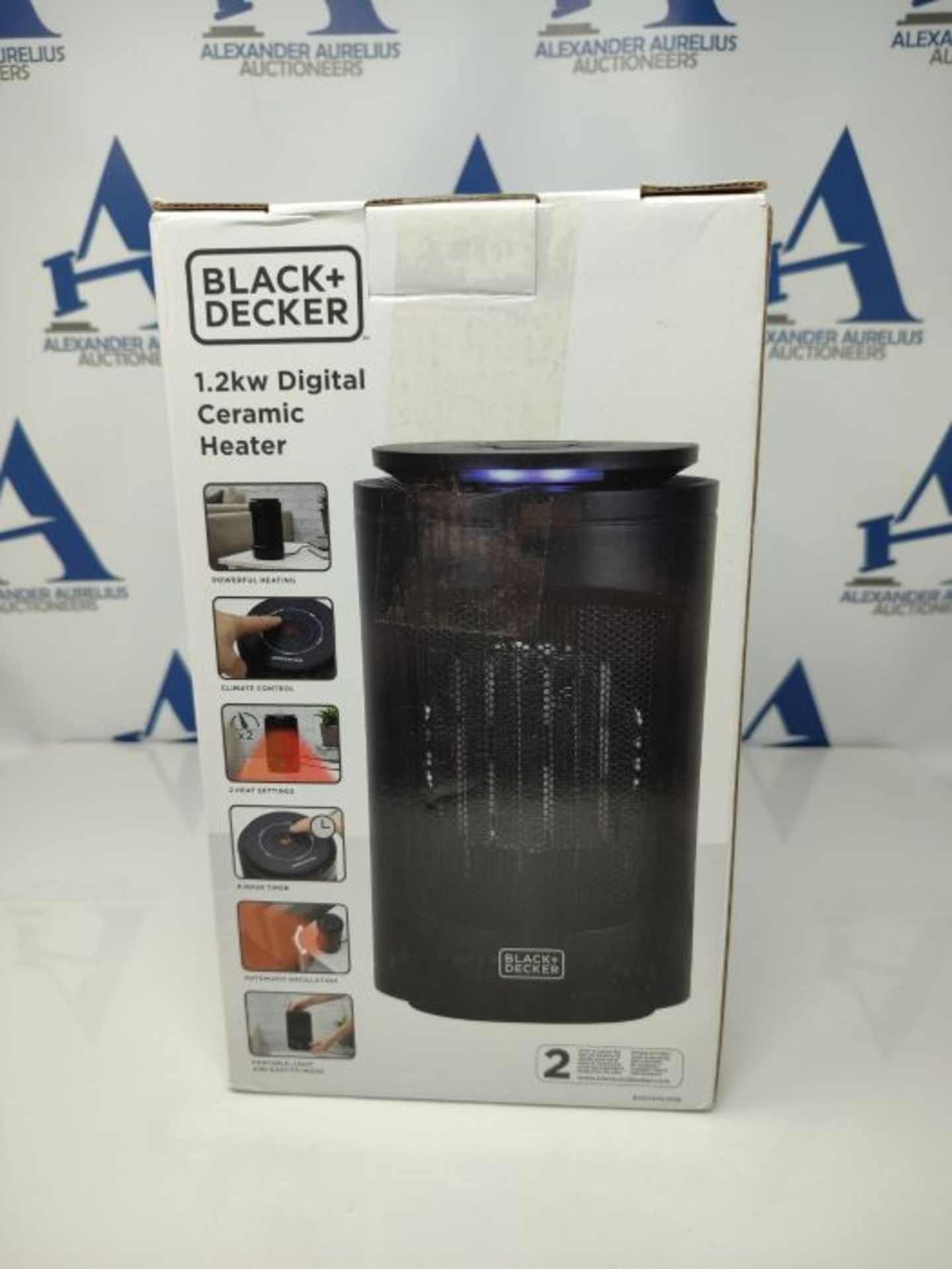 BLACK+DECKER BXSH37013GB Digital Ceramic Tower Heater with Climate Control, 9 Hour Tim - Image 2 of 3