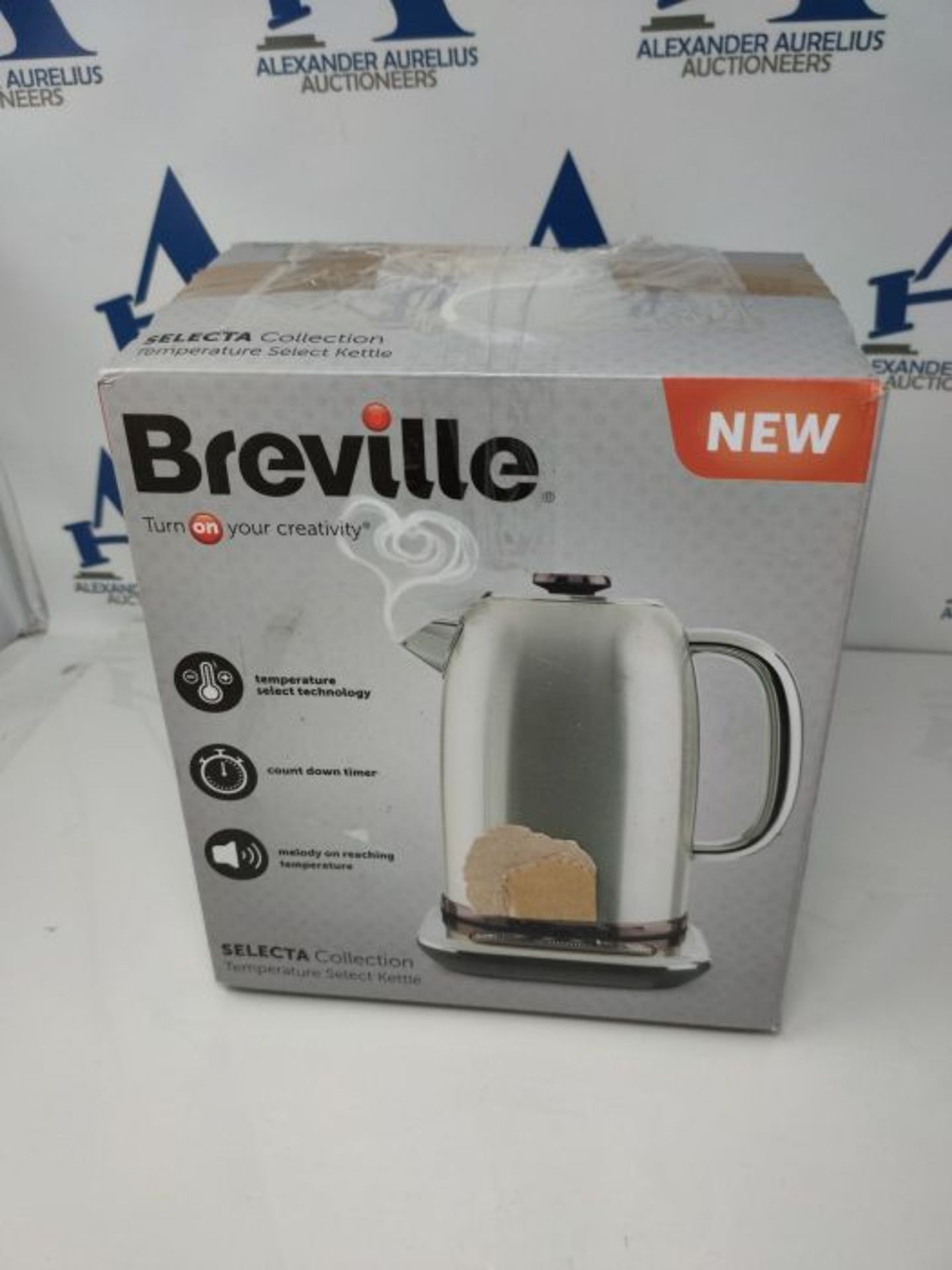RRP £64.00 Breville Temperature Select Electric Kettle | 1.7 L | 3kW Fast Boil | Smart Digital Co - Image 2 of 3