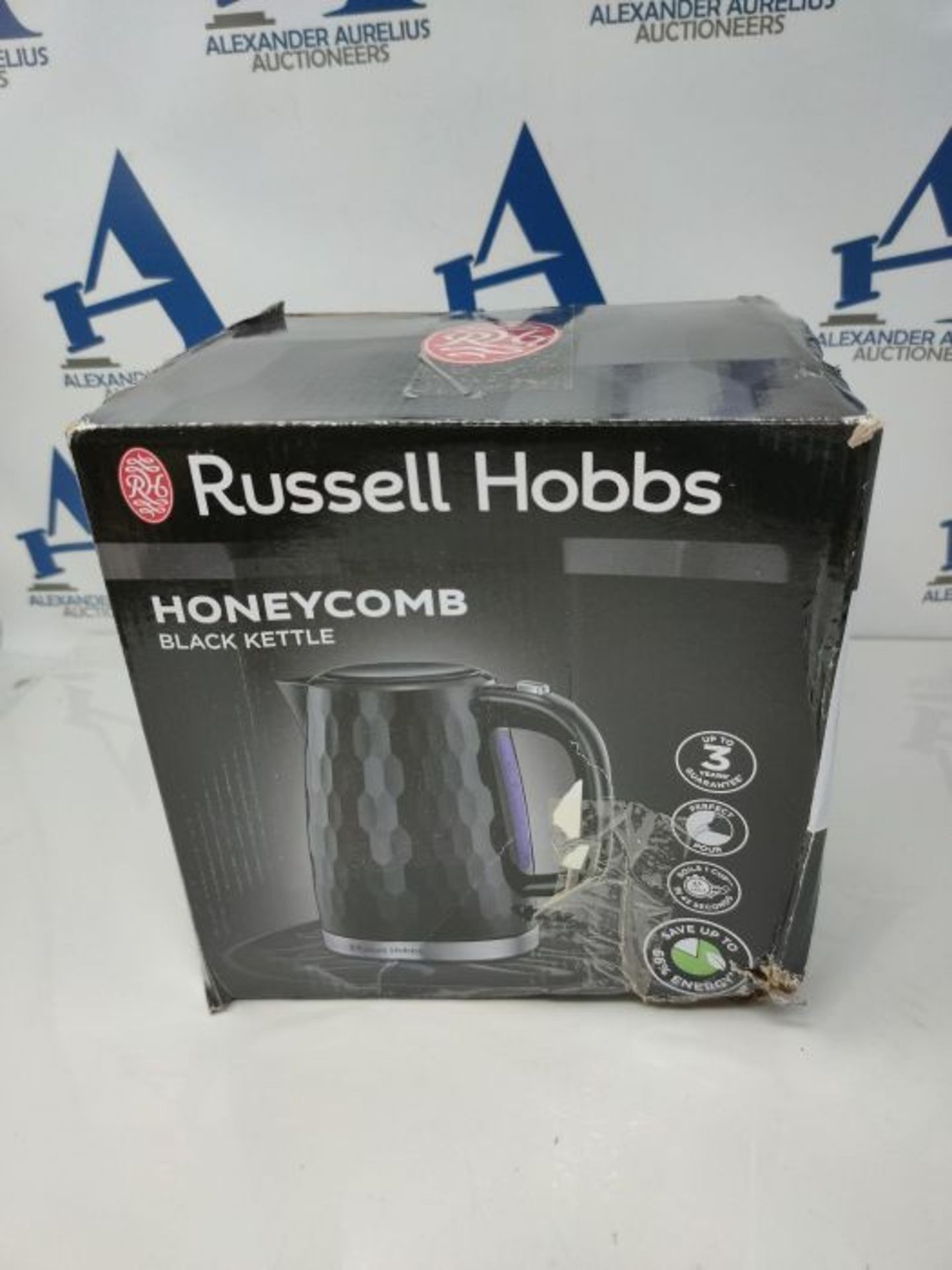 Russell Hobbs 26051 Cordless Electric Kettle - Contemporary Honeycomb Design with Fast - Image 2 of 3