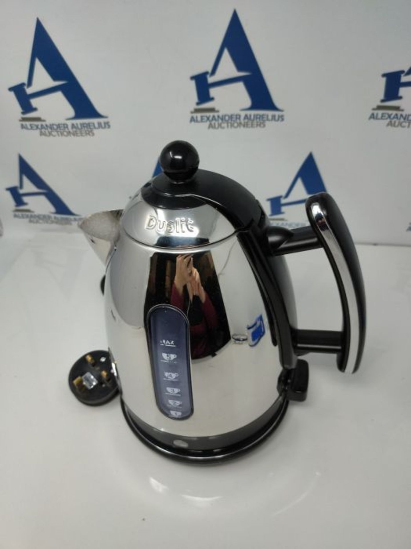 RRP £81.00 Dualit Lite Kettle - 1.5L Jug Kettle - Polished with Black Trim, High Gloss Finish - F - Image 3 of 3