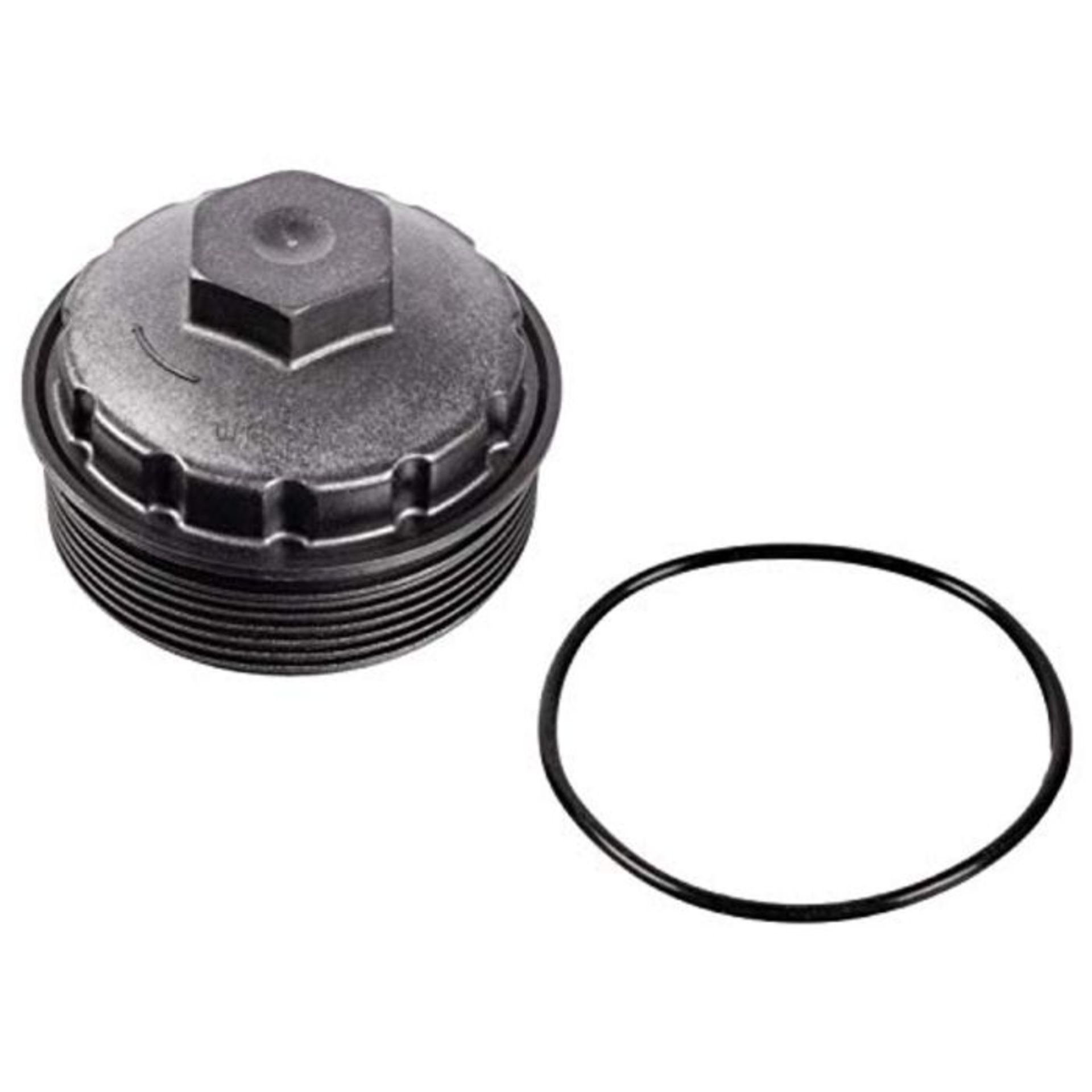 febi bilstein 39698 Cap for oil filter housing, with sealing ring, pack of one