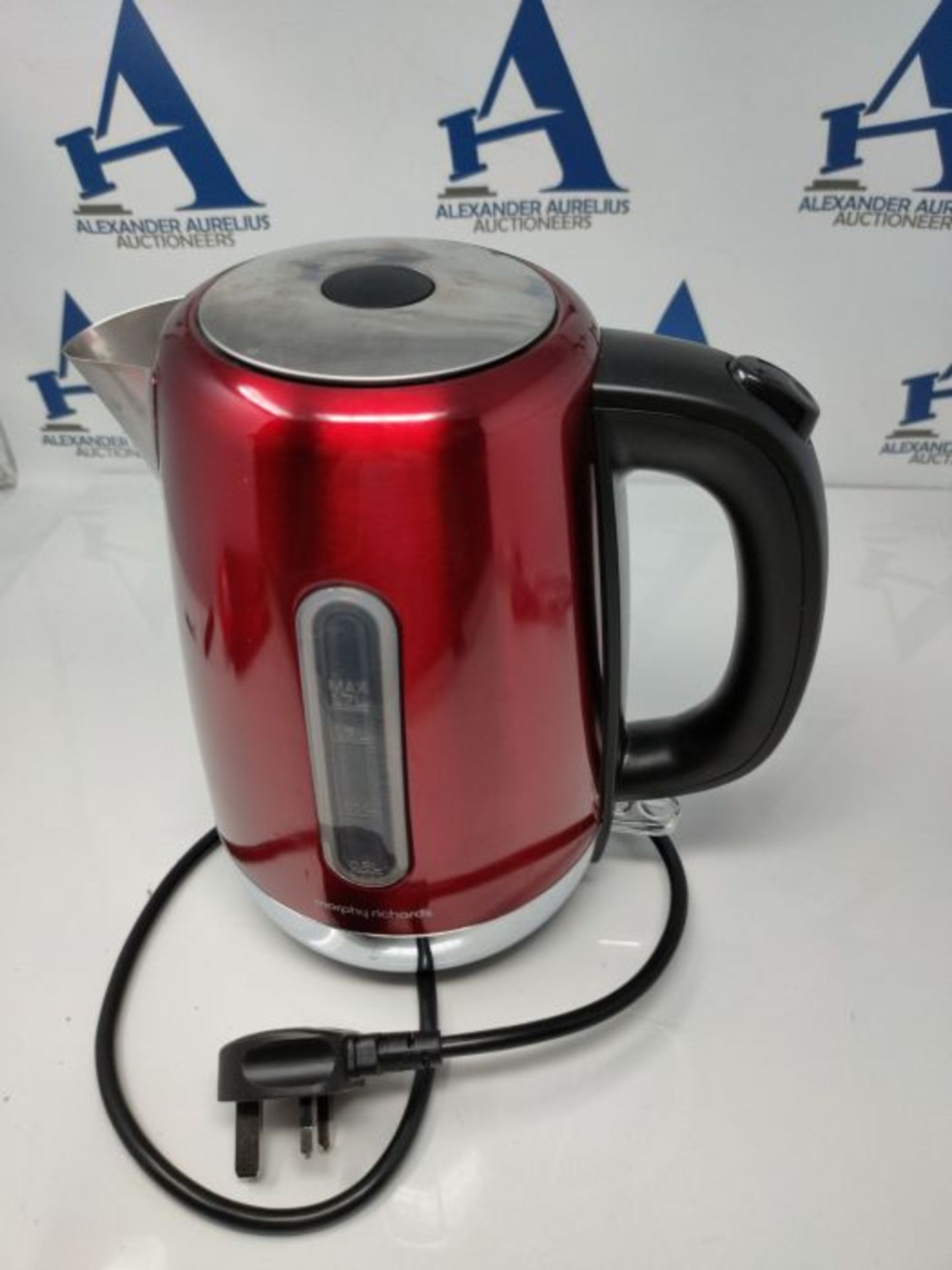 Morphy Richards Equip Red Jug Kettle - 1.7L - Rapid Boil - Limescale Filter - 102785 - Image 2 of 3