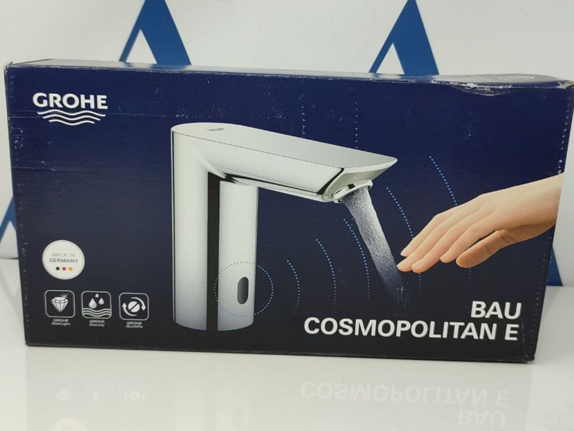 RRP £230.00 GROHE Bau Cosmopolitan E - Infrared Sensor Touchless Basin Mixer Tap with Mixing Devic - Image 2 of 3